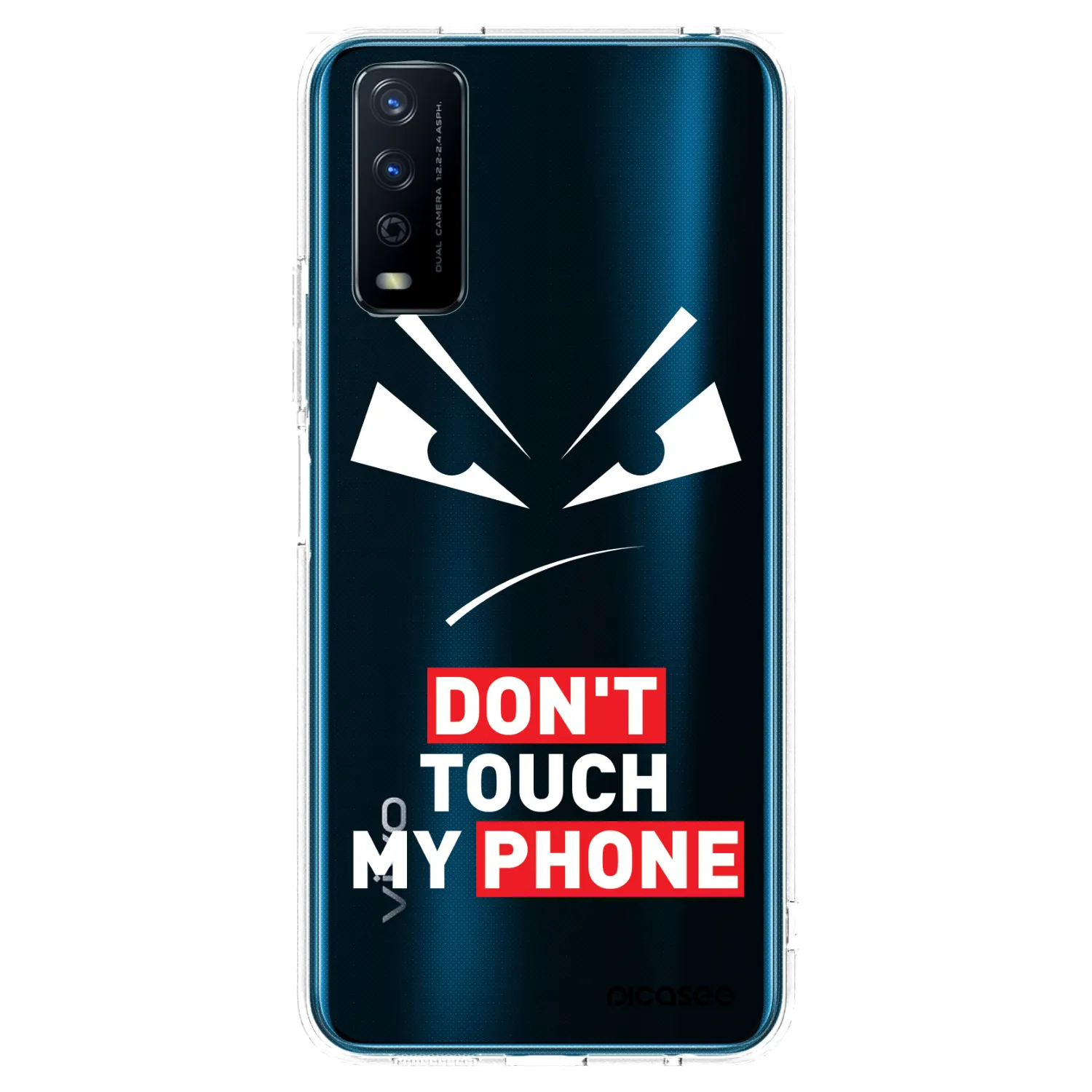 Picasee átlátszó szilikon tok az alábbi mobiltelefonokra Vivo Y11s - Evil Eye - Transparent