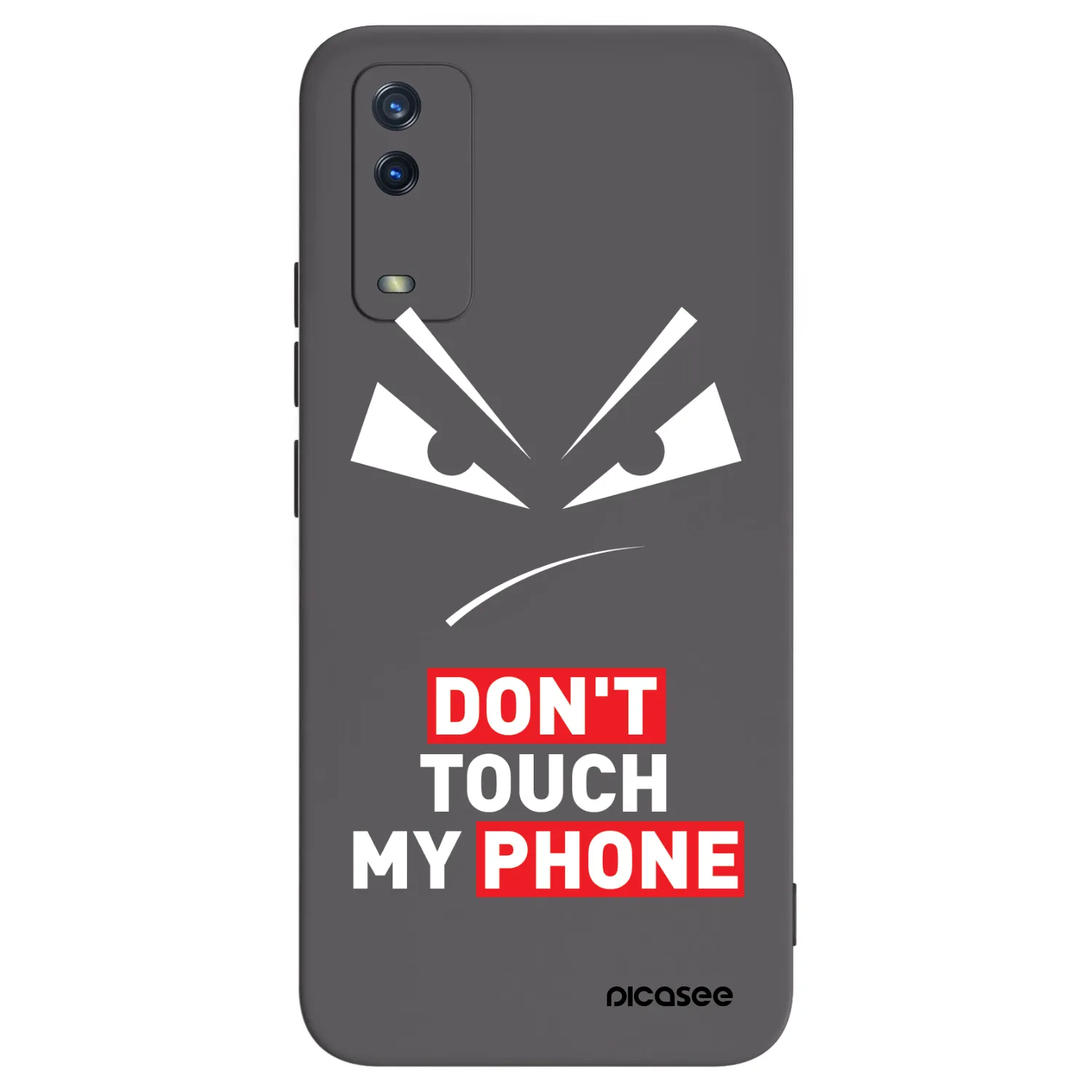 Picasee fekete szilikon tok az alábbi mobiltelefonokra Vivo Y11s - Evil Eye - Transparent