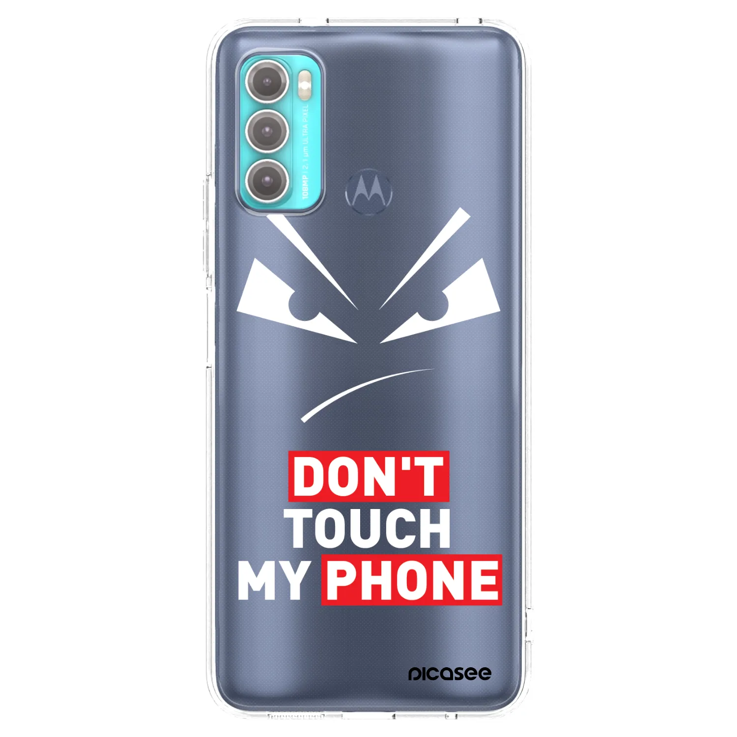 Picasee átlátszó szilikon tok az alábbi mobiltelefonokra Motorola Moto G60 - Evil Eye - Transparent