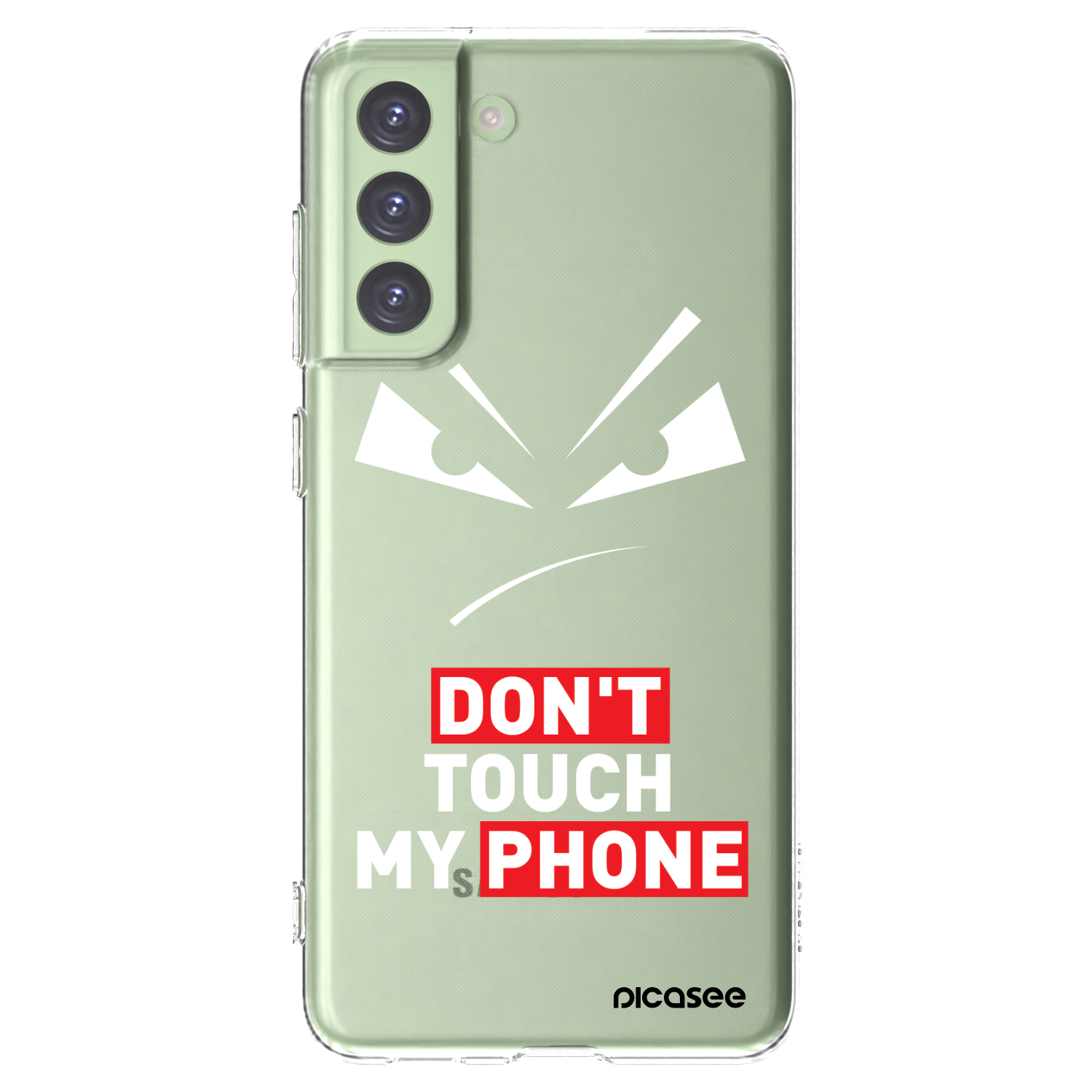 Picasee átlátszó szilikon tok az alábbi mobiltelefonokra Samsung Galaxy S21 FE 5G - Evil Eye - Transparent