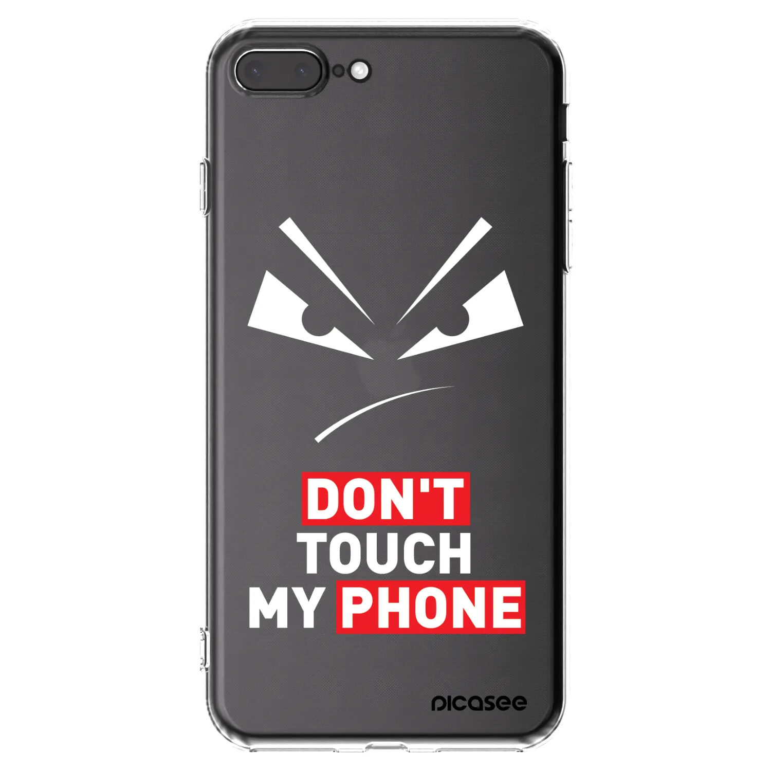 Picasee átlátszó szilikon tok az alábbi mobiltelefonokra Apple iPhone 7 Plus - Evil Eye - Transparent