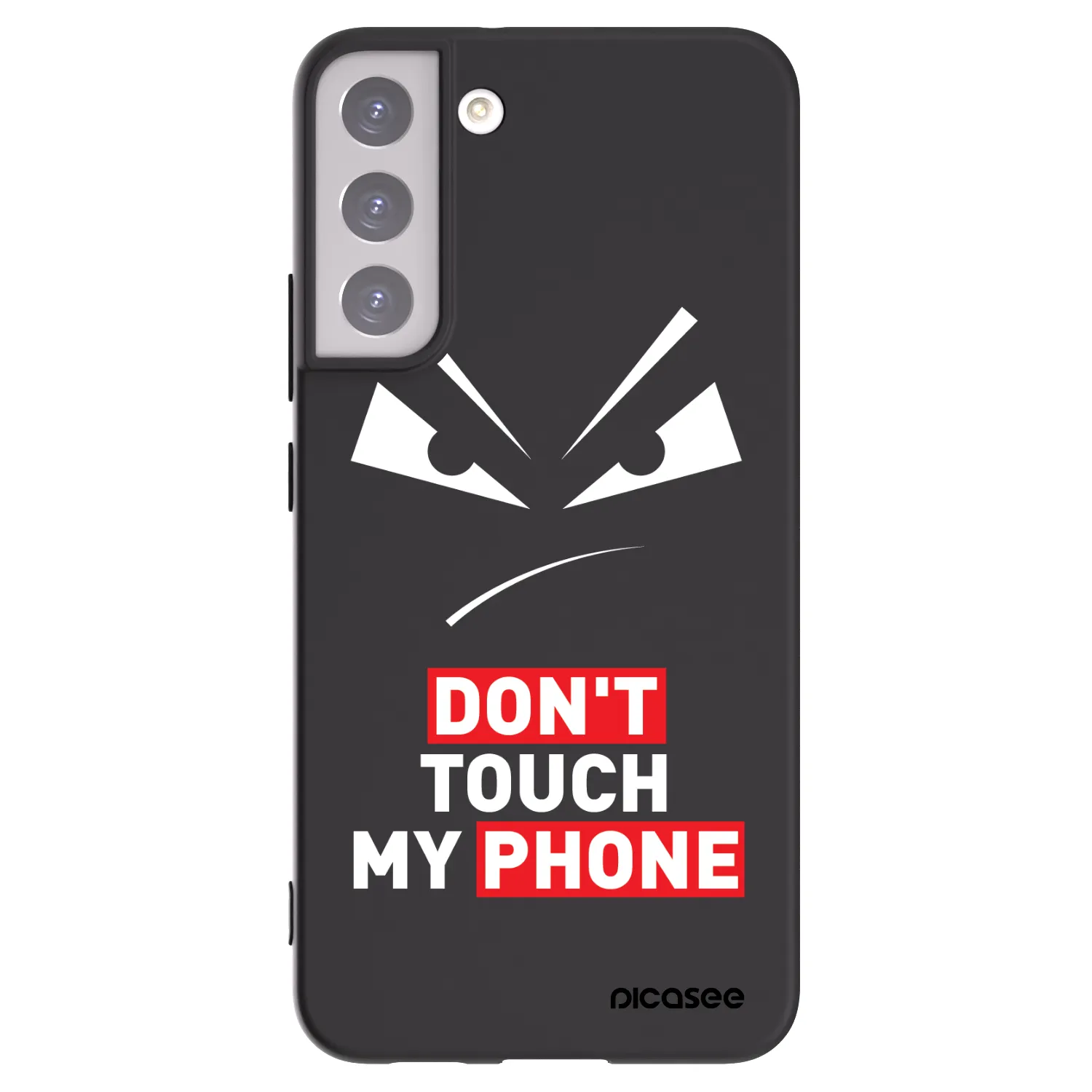 Picasee fekete szilikon tok az alábbi mobiltelefonokra Samsung Galaxy S22+ 5G - Evil Eye - Transparent