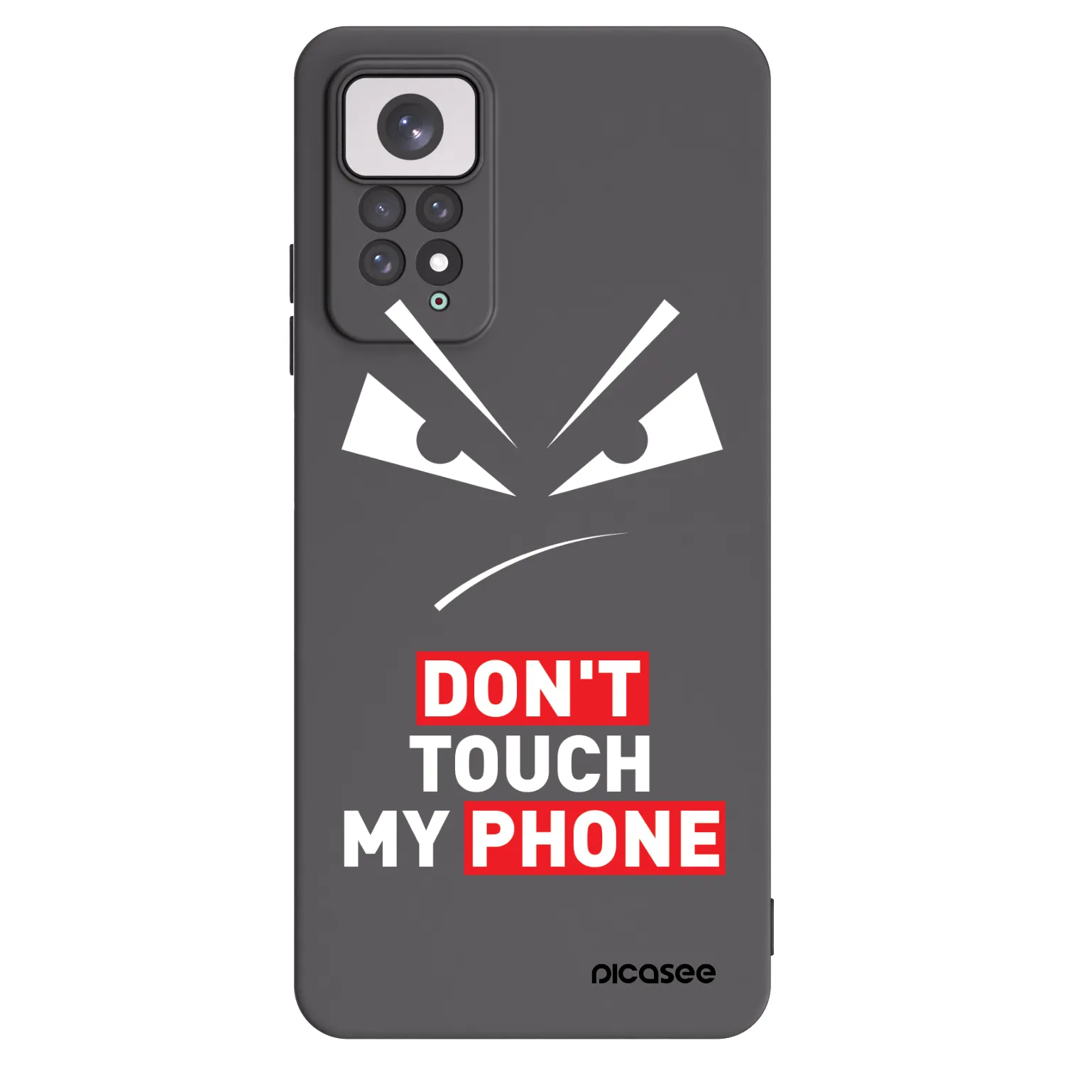 Picasee fekete szilikon tok az alábbi mobiltelefonokra Xiaomi Redmi Note 11 - Evil Eye - Transparent