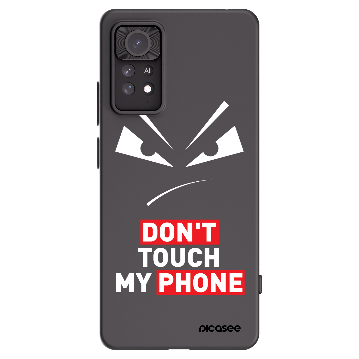 Picasee fekete szilikon tok az alábbi mobiltelefonokra Xiaomi Redmi Note 11 Pro 5G - Evil Eye - Transparent