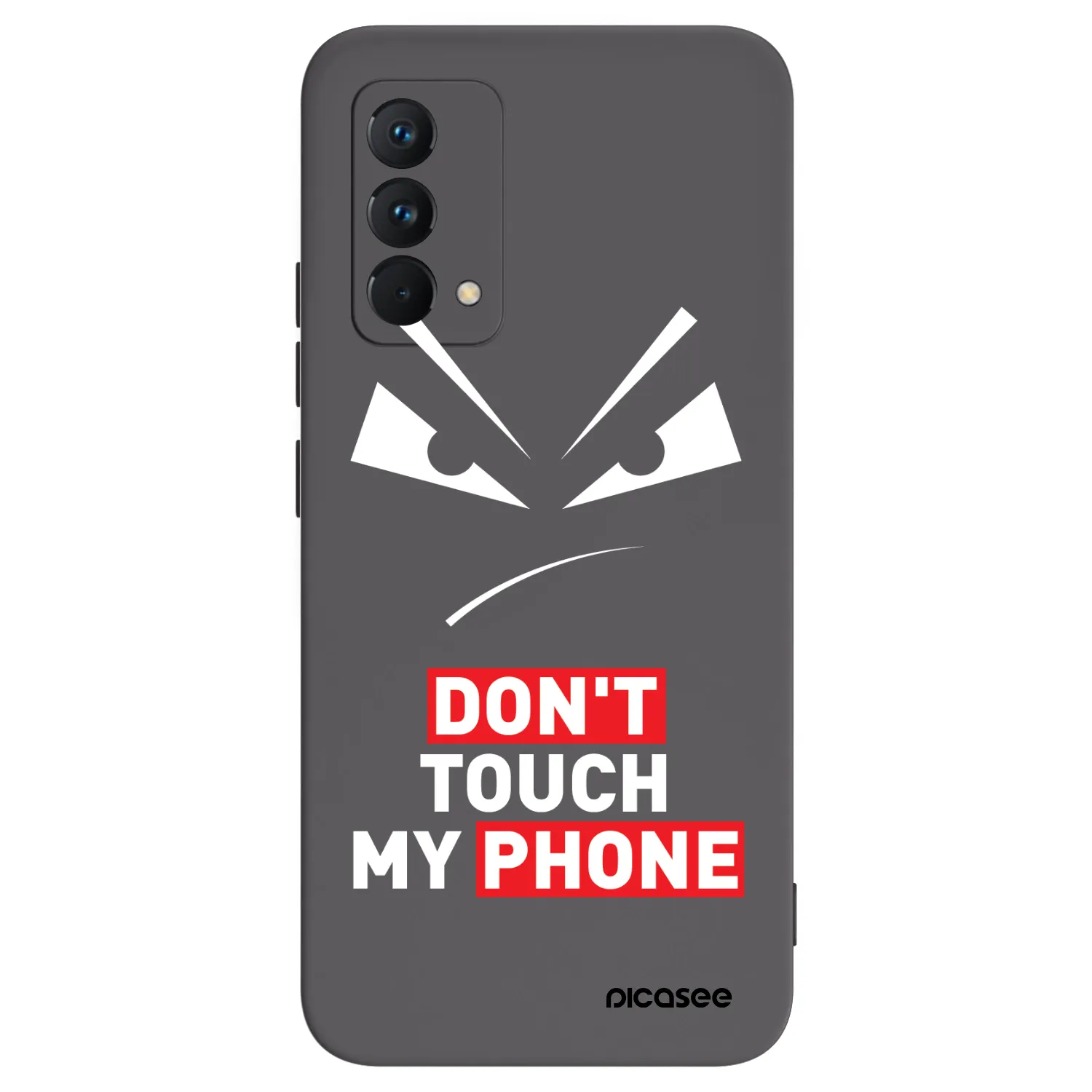 Picasee fekete szilikon tok az alábbi mobiltelefonokra Realme GT Master Edition 5G - Evil Eye - Transparent