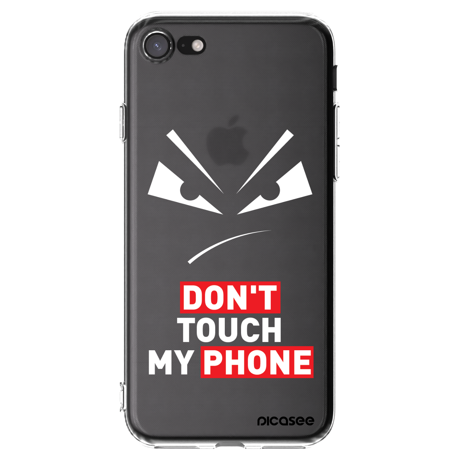 Picasee átlátszó szilikon tok az alábbi mobiltelefonokra Apple iPhone SE 2022 - Evil Eye - Transparent