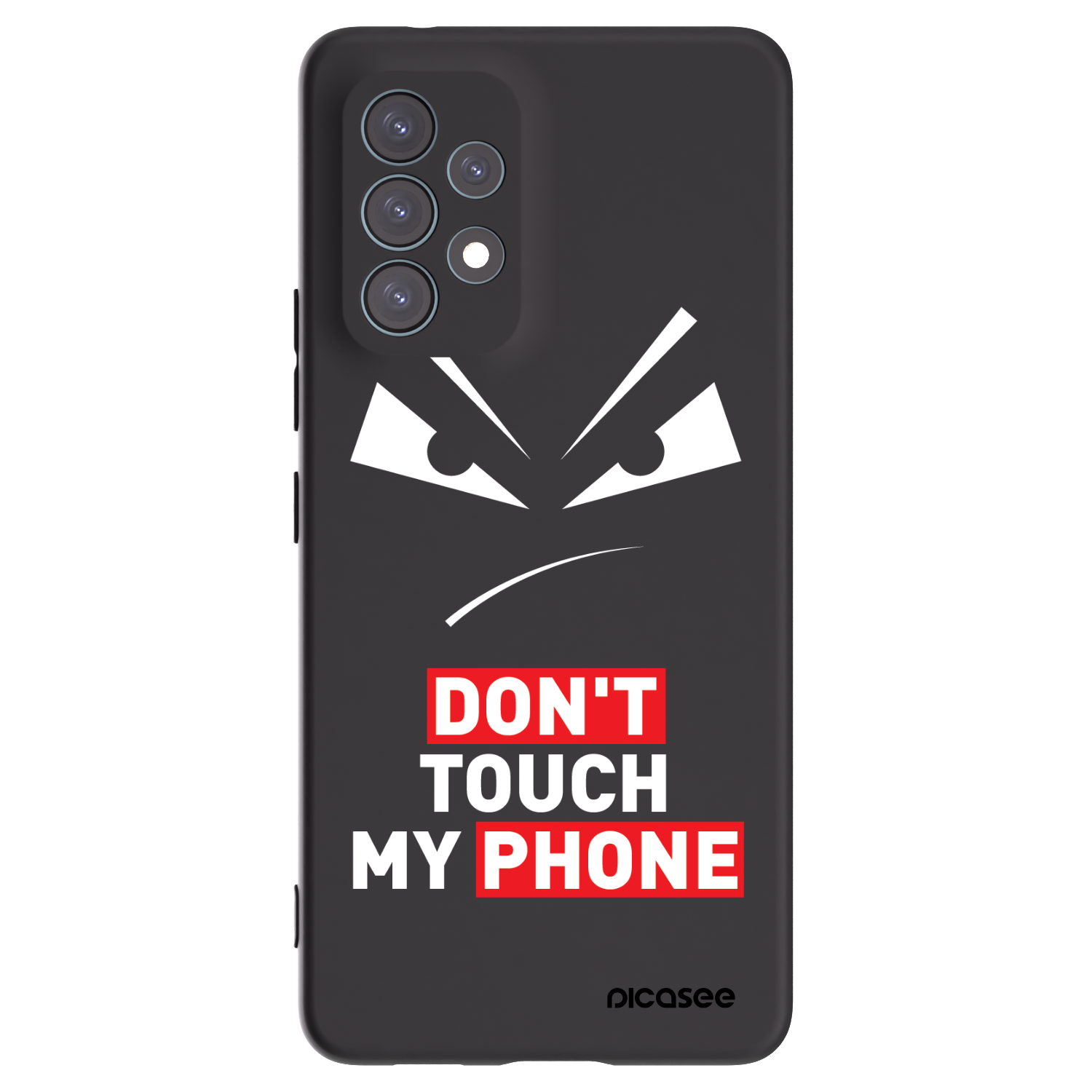 Picasee fekete szilikon tok az alábbi mobiltelefonokra Samsung Galaxy A53 5G A536 - Evil Eye - Transparent
