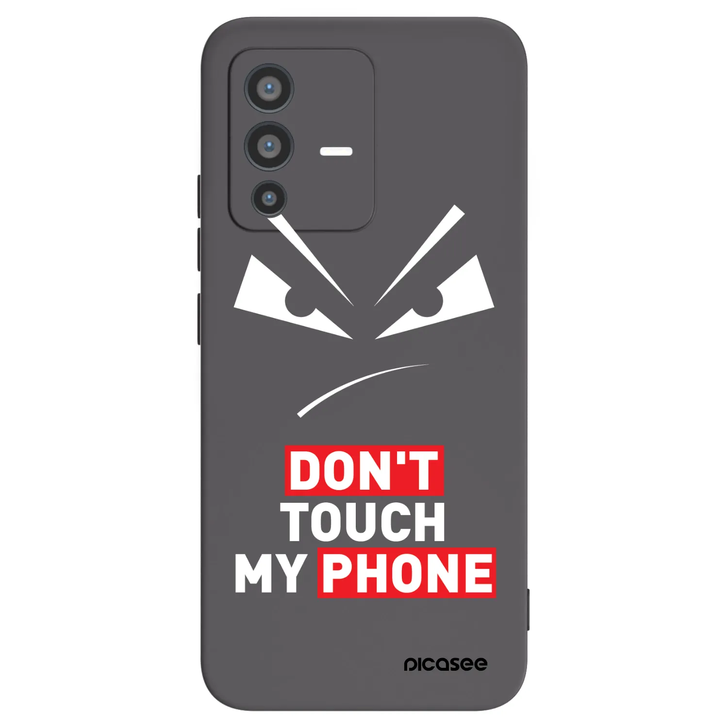 Picasee fekete szilikon tok az alábbi mobiltelefonokra Vivo V23 5G - Evil Eye - Transparent