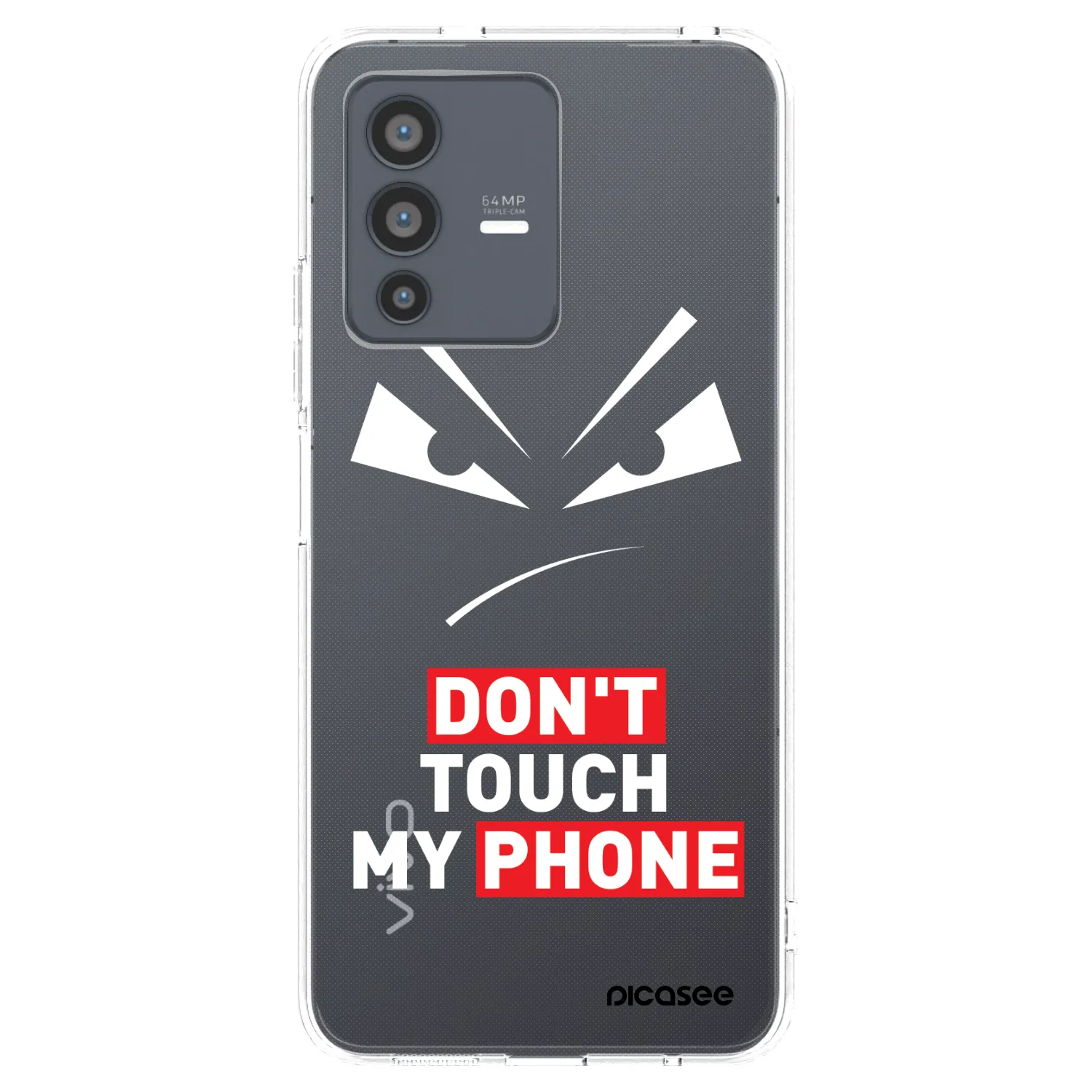 Picasee átlátszó szilikon tok az alábbi mobiltelefonokra Vivo V23 5G - Evil Eye - Transparent