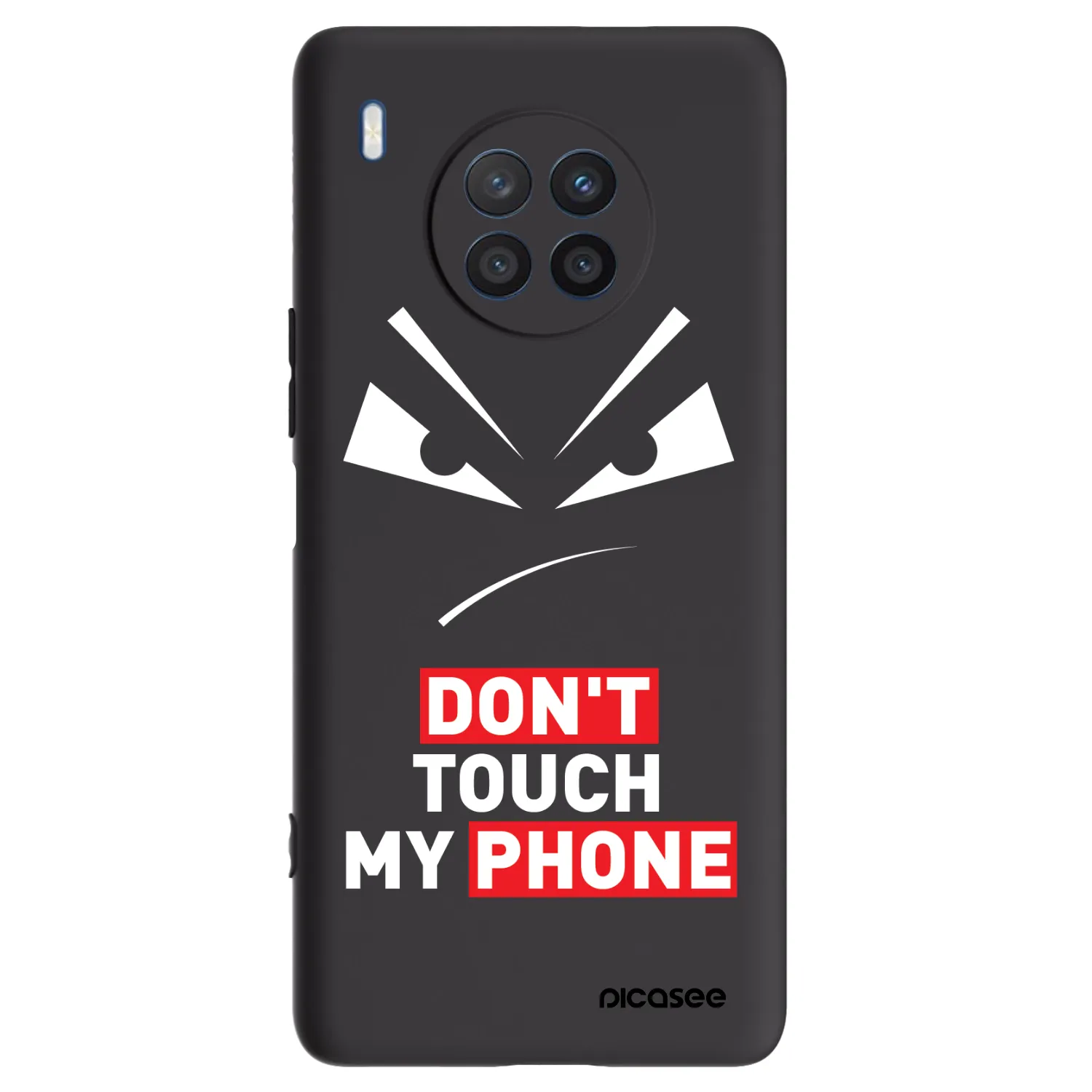 Picasee fekete szilikon tok az alábbi mobiltelefonokra Honor 50 Lite - Evil Eye - Transparent
