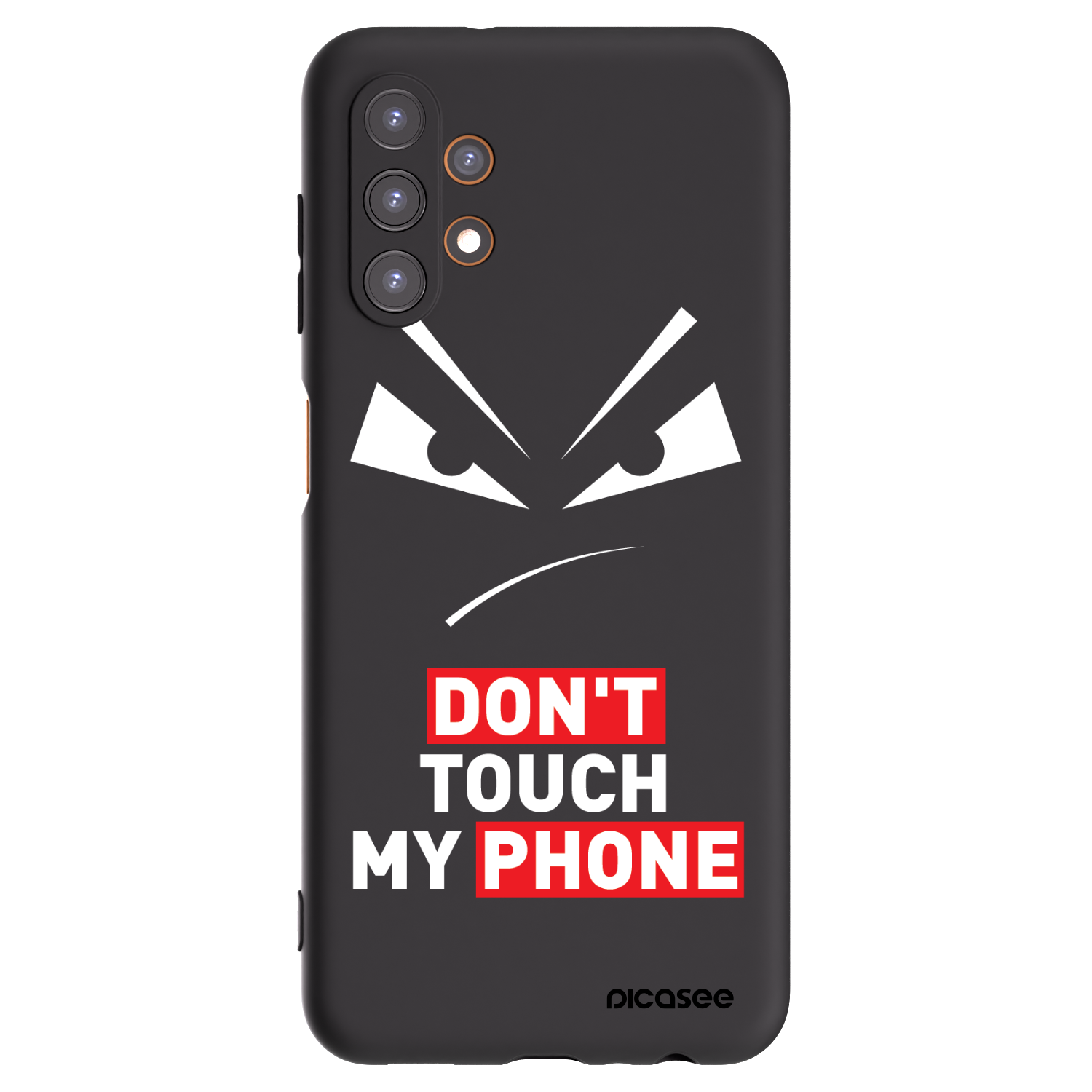 Picasee fekete szilikon tok az alábbi mobiltelefonokra Samsung Galaxy A13 4G A135 - Evil Eye - Transparent