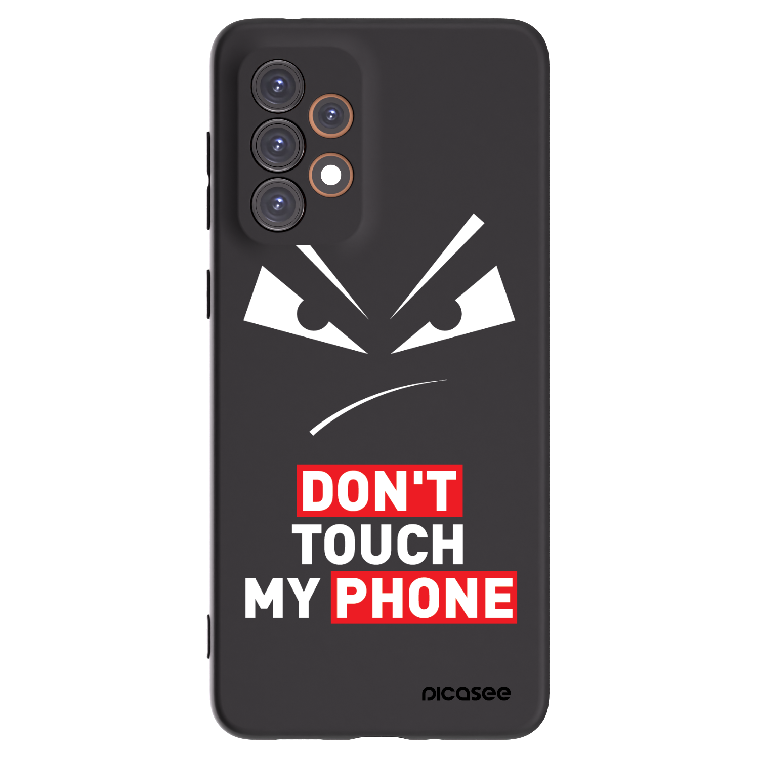 Picasee fekete szilikon tok az alábbi mobiltelefonokra Samsung Galaxy A33 5G A336 - Evil Eye - Transparent