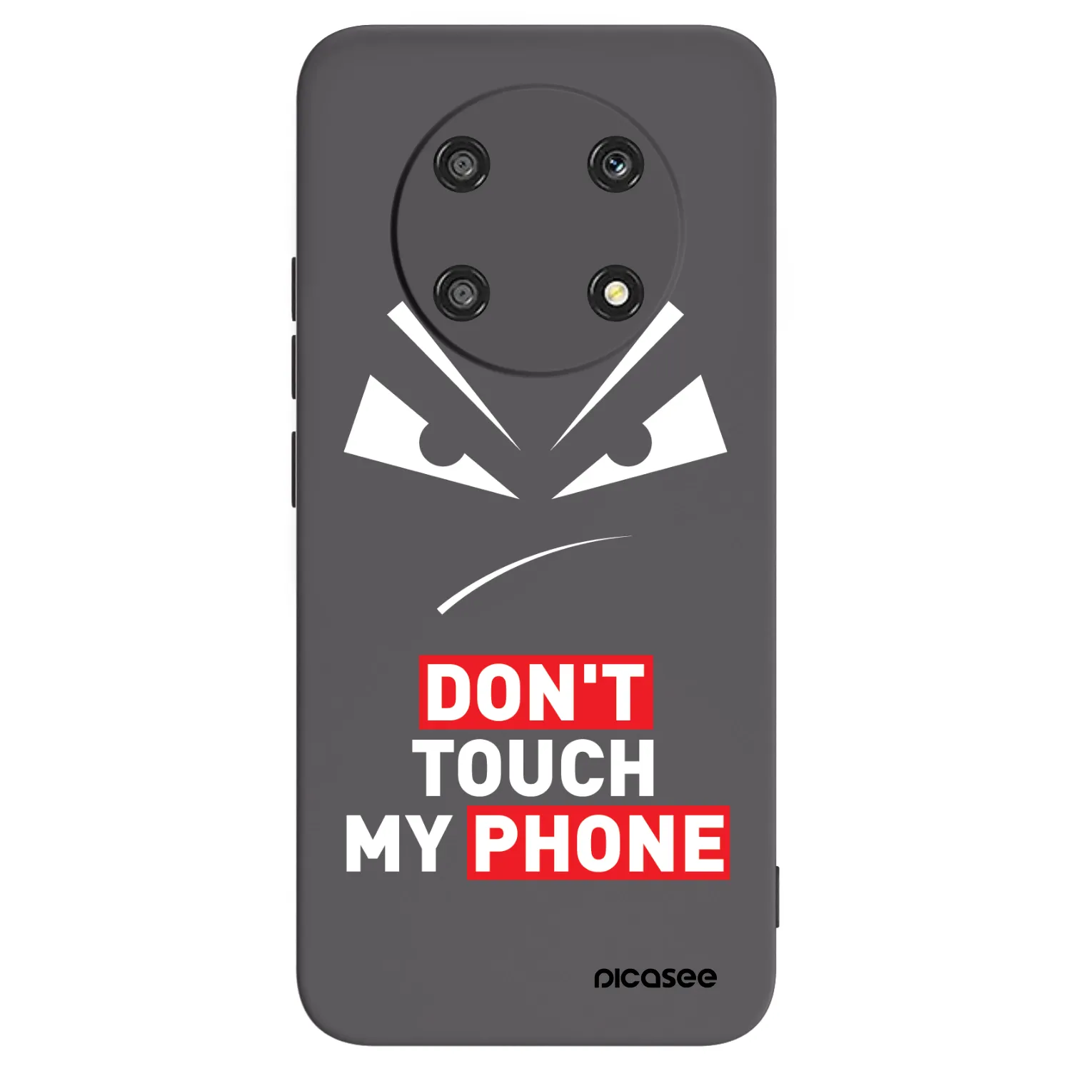 Picasee fekete szilikon tok az alábbi mobiltelefonokra Honor Magic4 Lite 5G - Evil Eye - Transparent