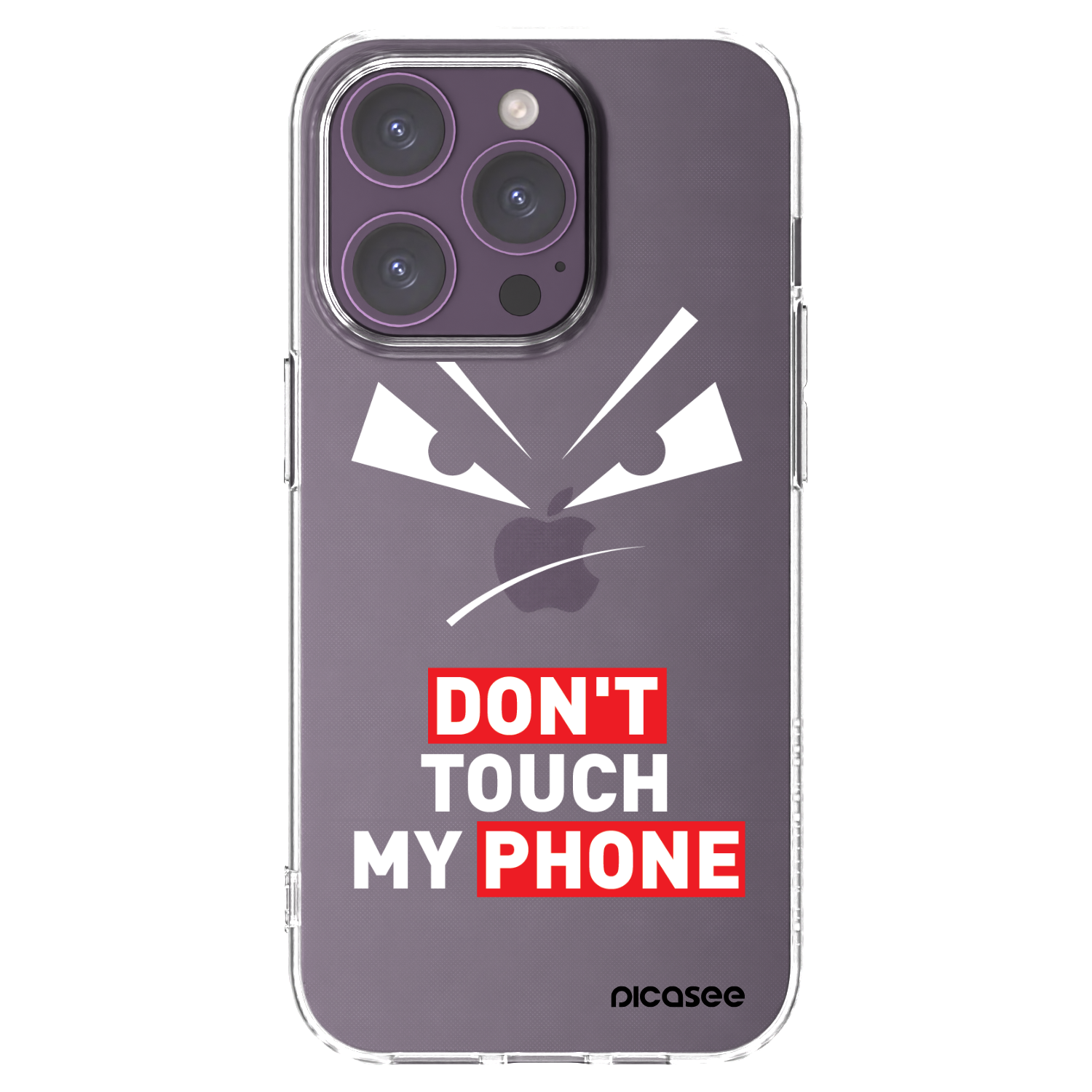 Picasee átlátszó szilikon tok az alábbi mobiltelefonokra Apple iPhone 14 Pro - Evil Eye - Transparent