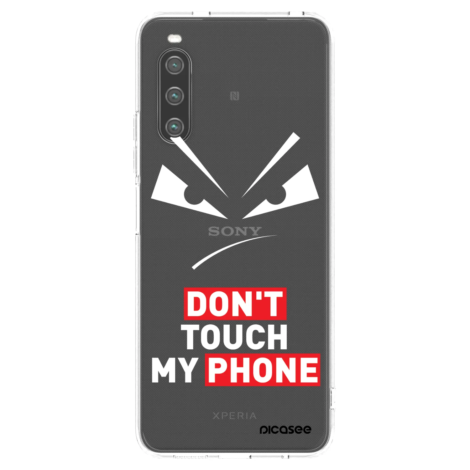 Picasee átlátszó szilikon tok az alábbi mobiltelefonokra Sony Xperia 10 IV 5G - Evil Eye - Transparent