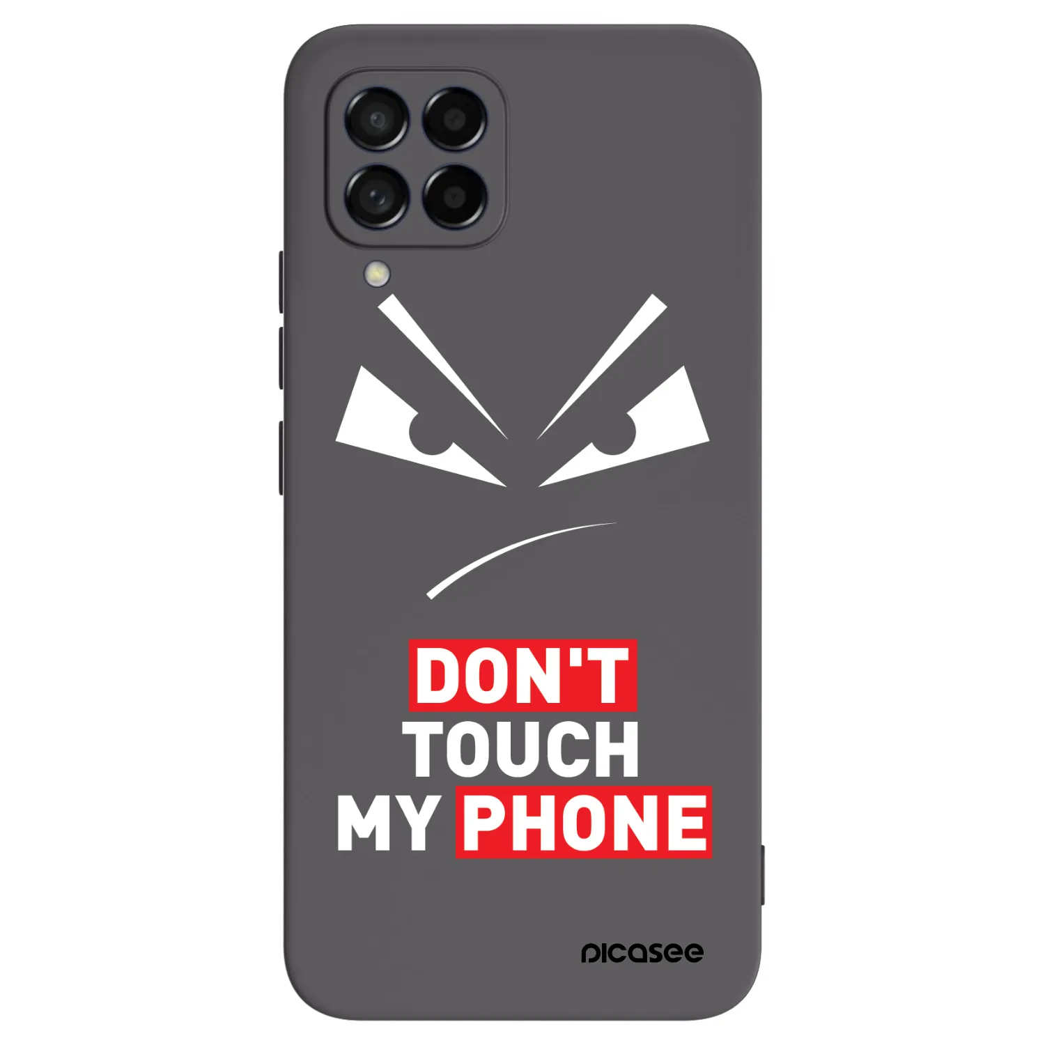 Picasee fekete szilikon tok az alábbi mobiltelefonokra Samsung Galaxy M53 5G - Evil Eye - Transparent