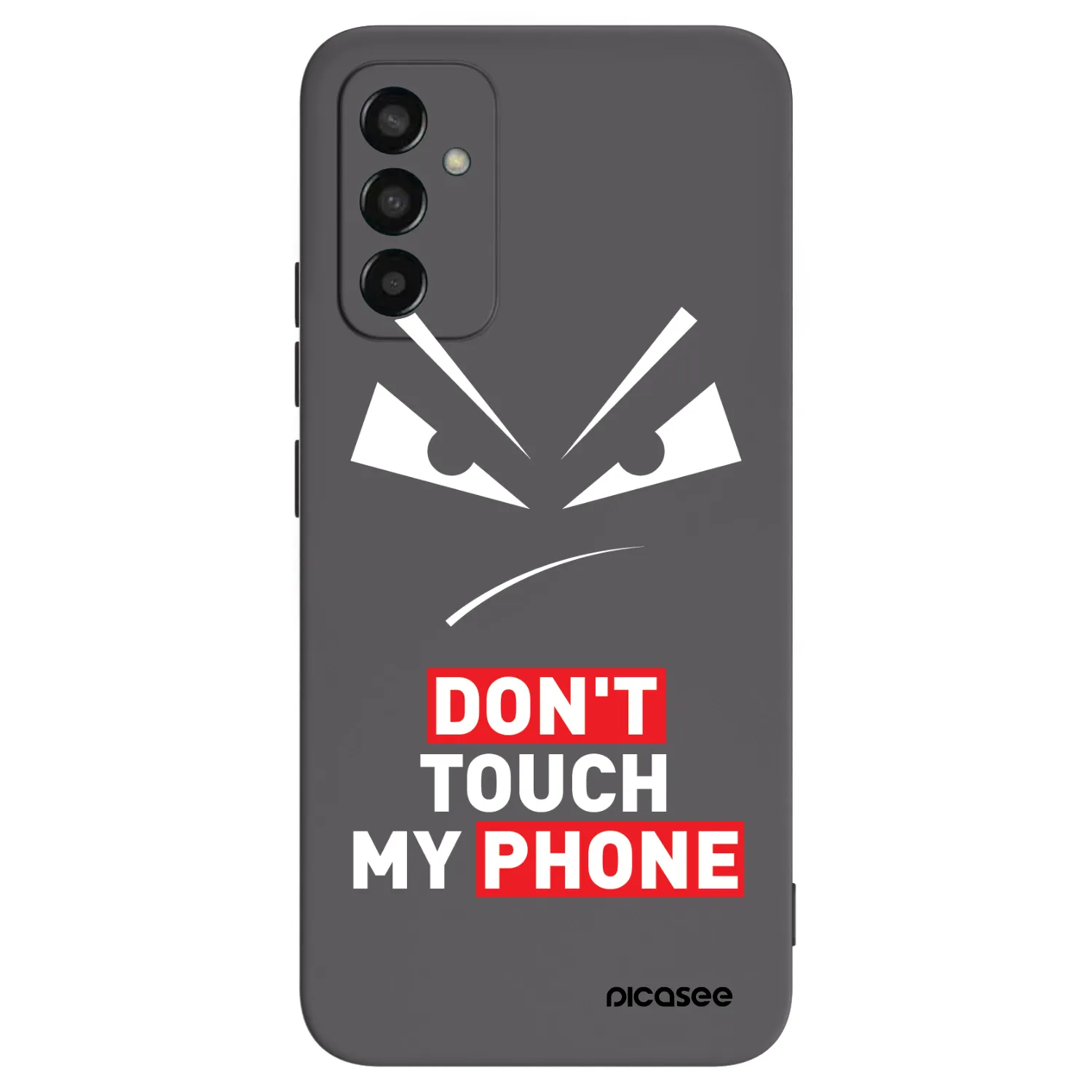Picasee fekete szilikon tok az alábbi mobiltelefonokra Samsung Galaxy M13 M135F - Evil Eye - Transparent
