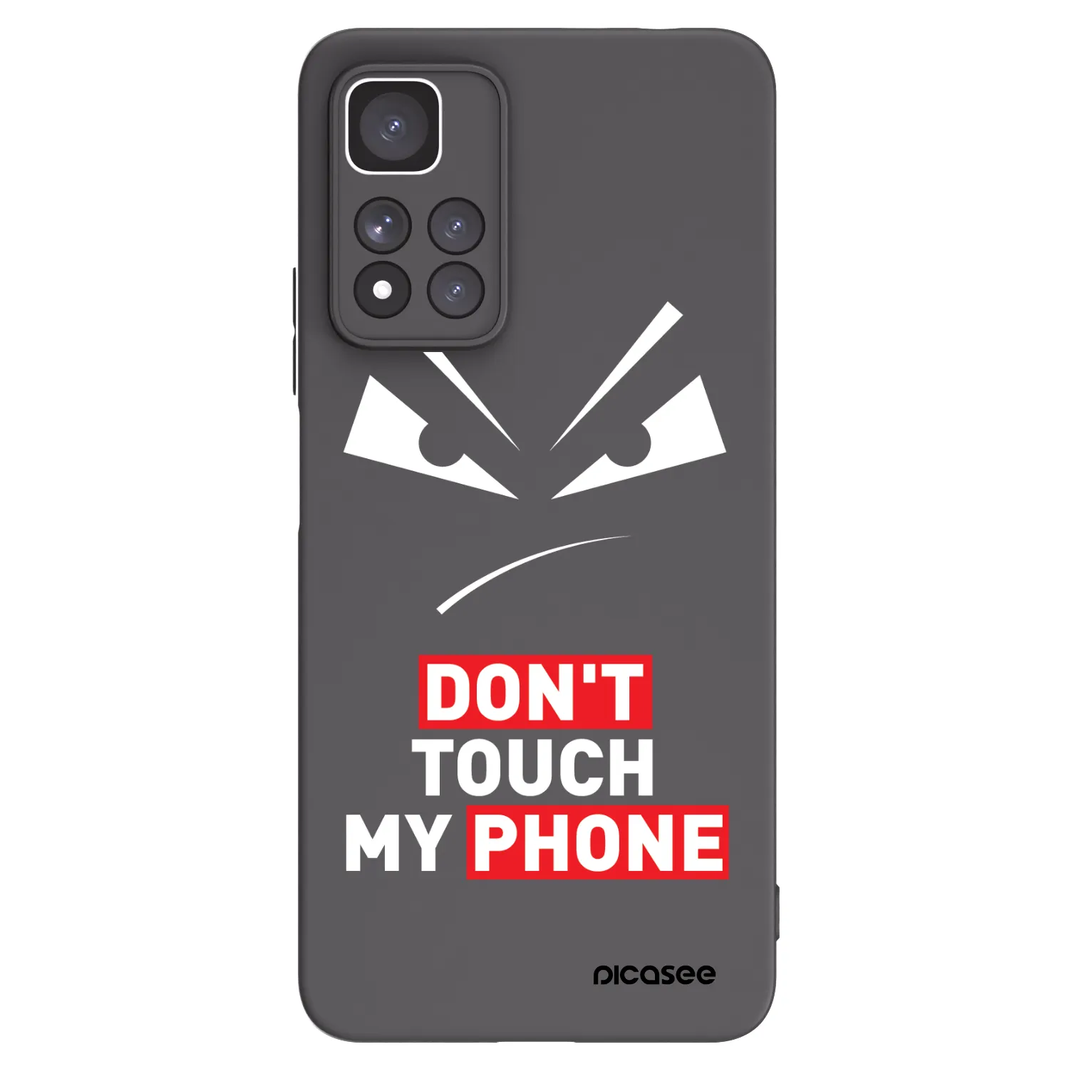 Picasee fekete szilikon tok az alábbi mobiltelefonokra Xiaomi Redmi Note 11 Pro+ 5G - Evil Eye - Transparent