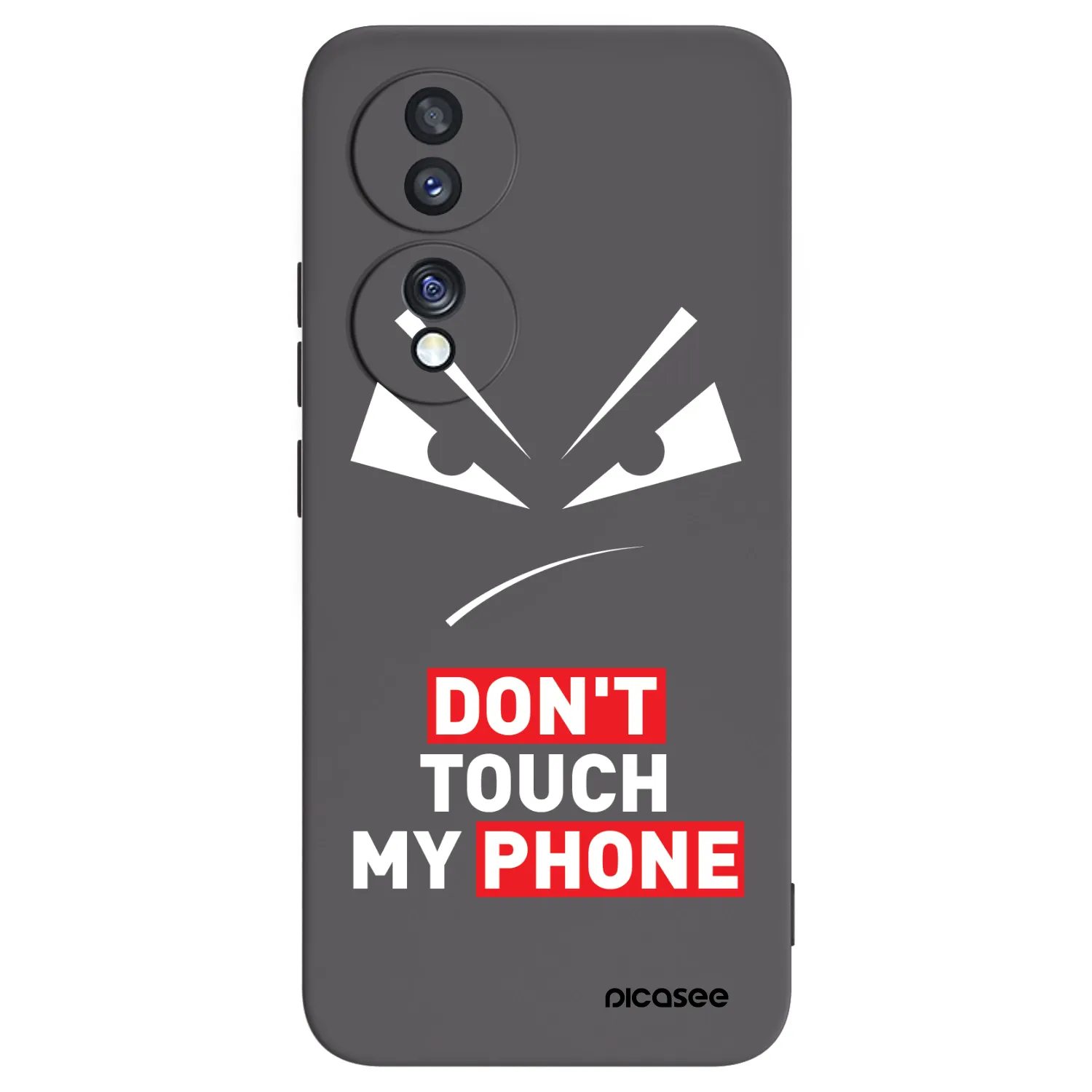 Picasee fekete szilikon tok az alábbi mobiltelefonokra Honor 70 - Evil Eye - Transparent