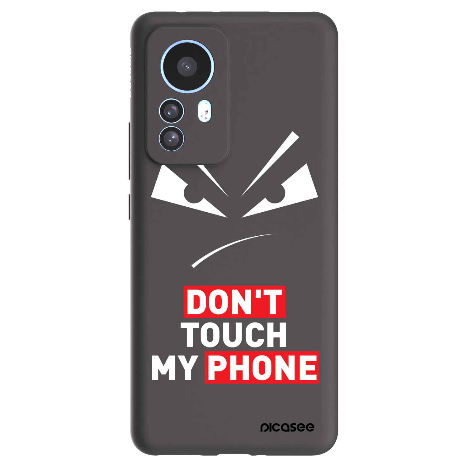 Picasee fekete szilikon tok az alábbi mobiltelefonokra Xiaomi 12T - Evil Eye - Transparent