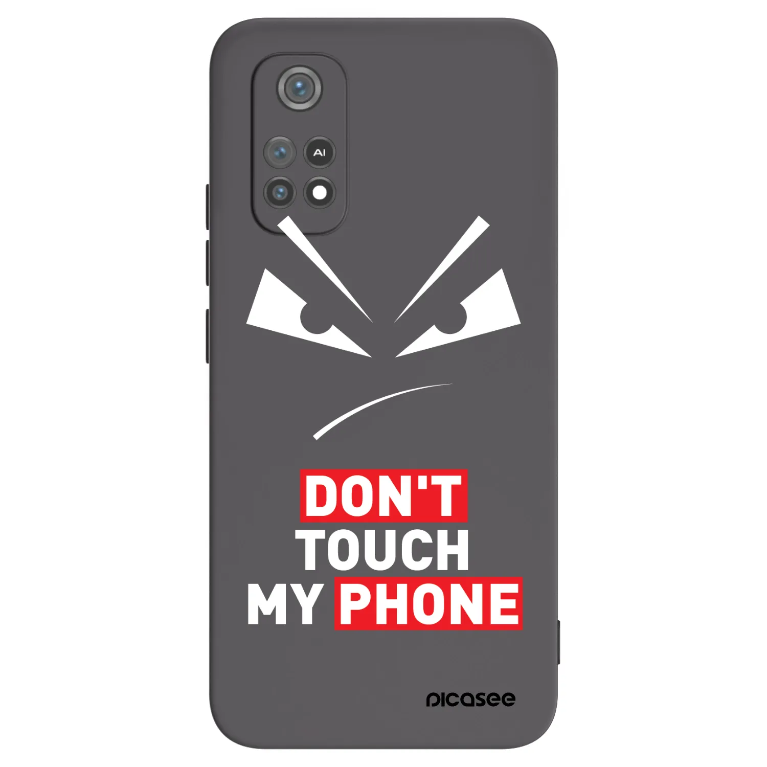 Picasee fekete szilikon tok az alábbi mobiltelefonokra Xiaomi Poco M4 Pro - Evil Eye - Transparent