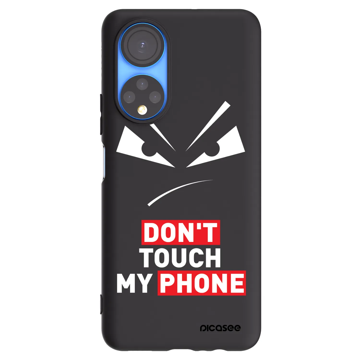 Picasee fekete szilikon tok az alábbi mobiltelefonokra Honor X7 - Evil Eye - Transparent