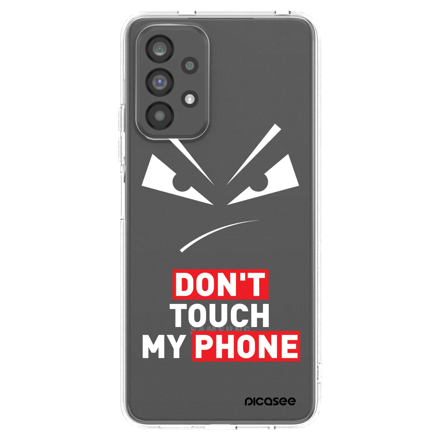 Picasee átlátszó szilikon tok az alábbi mobiltelefonokra Samsung Galaxy A73 5G - Evil Eye - Transparent
