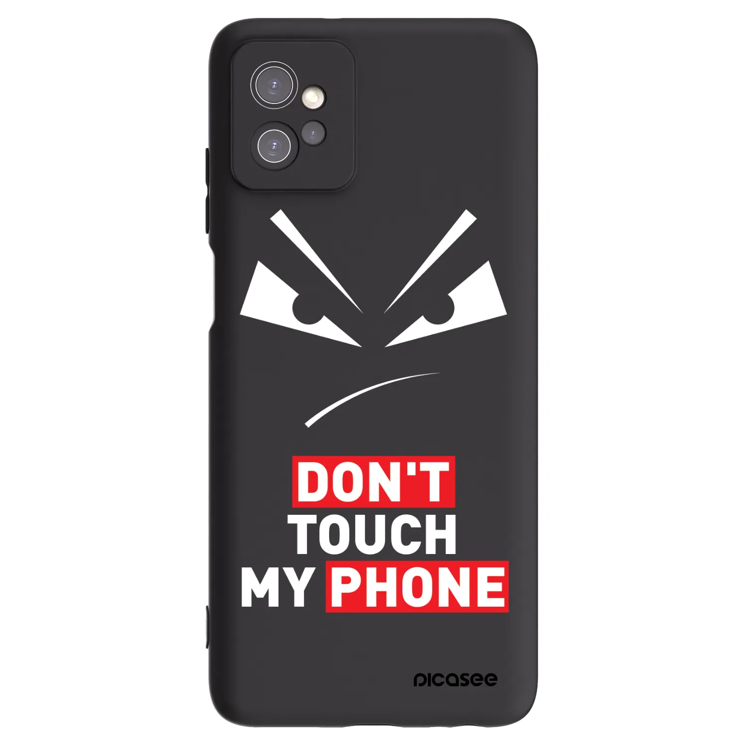 Picasee fekete szilikon tok az alábbi mobiltelefonokra Motorola Moto G32 - Evil Eye - Transparent