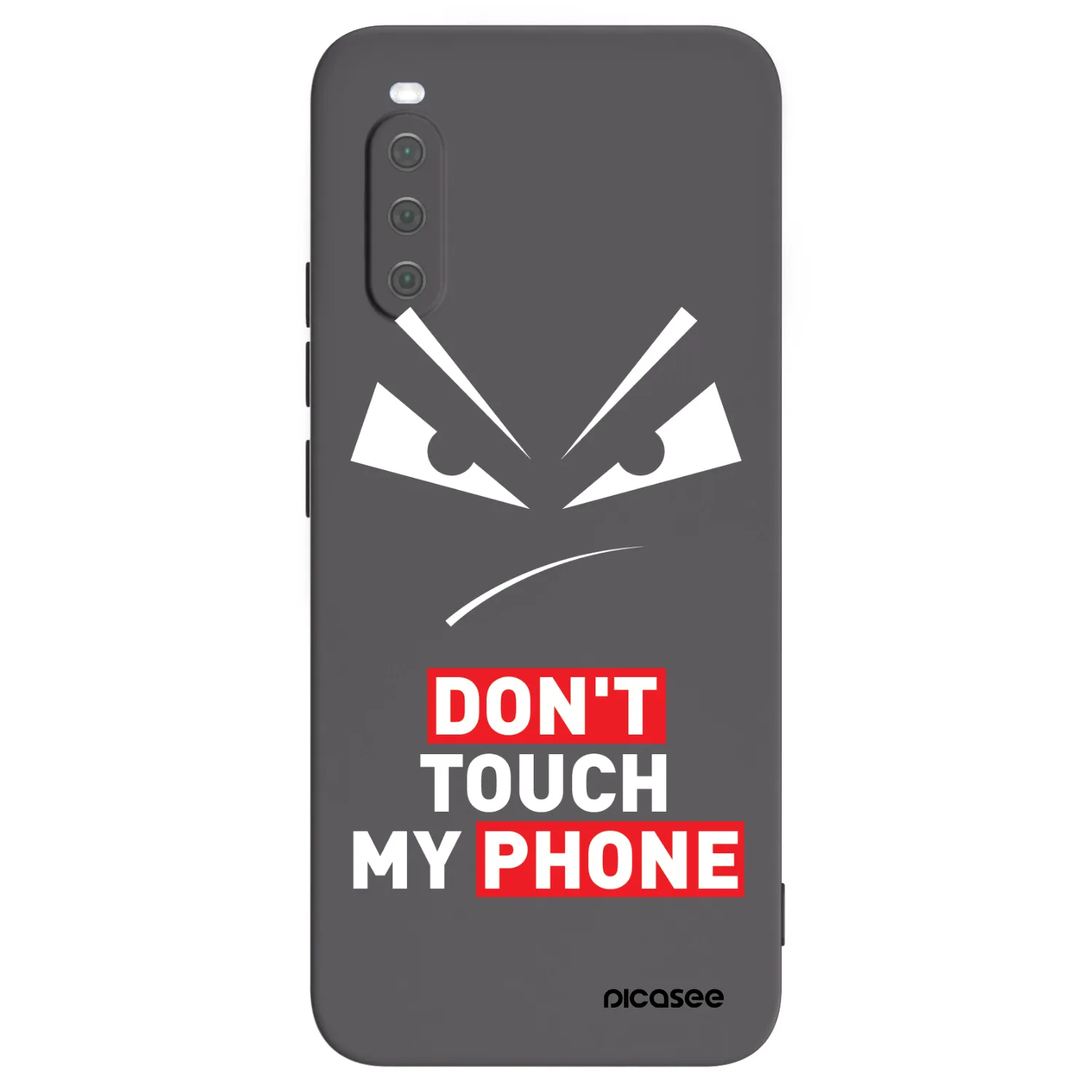 Picasee fekete szilikon tok az alábbi mobiltelefonokra Sony Xperia 10 III - Evil Eye - Transparent