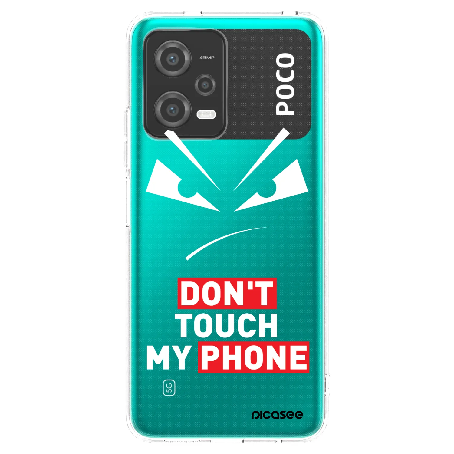 Picasee átlátszó szilikon tok az alábbi mobiltelefonokra Xiaomi Poco X5 - Evil Eye - Transparent