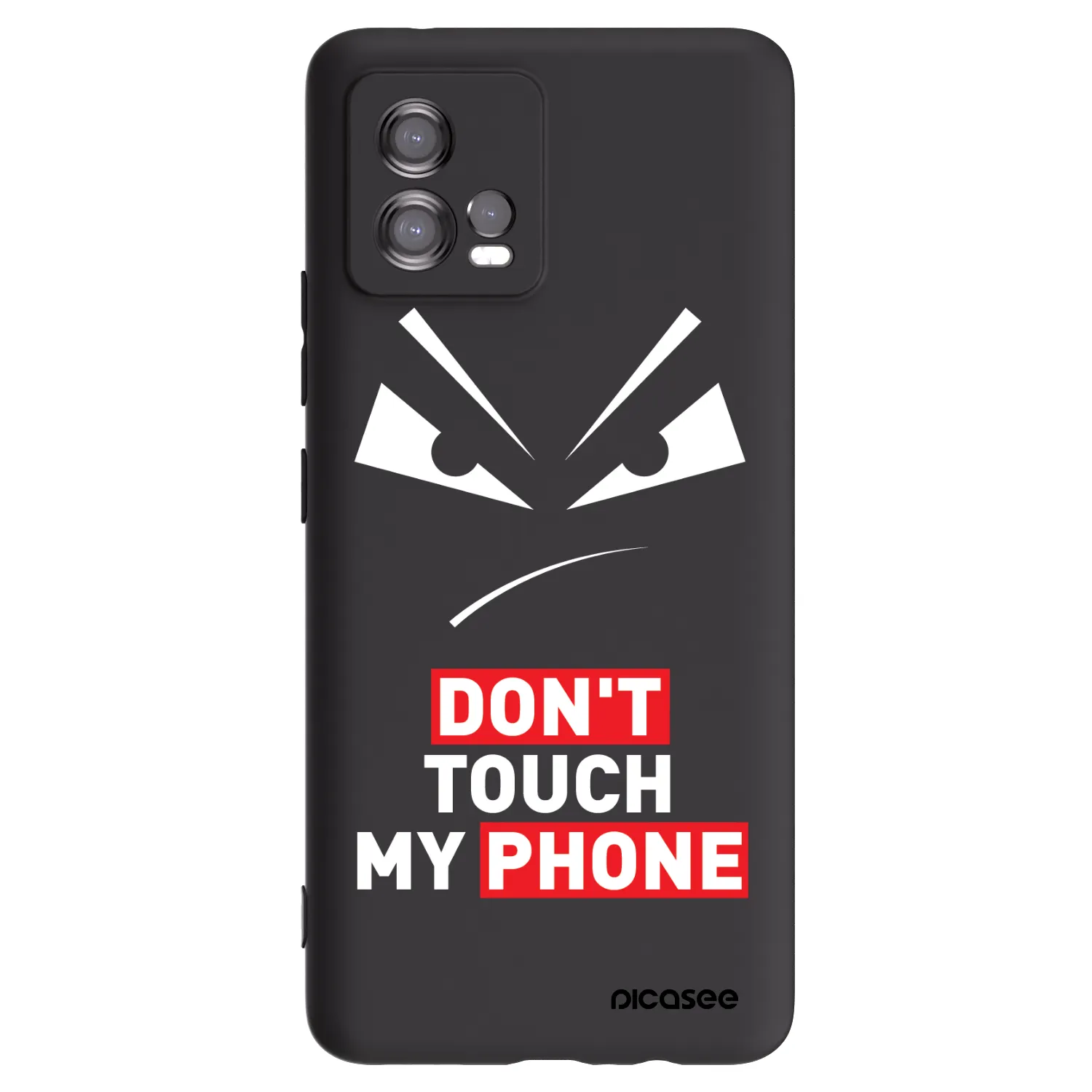 Picasee fekete szilikon tok az alábbi mobiltelefonokra Motorola Moto G72 - Evil Eye - Transparent