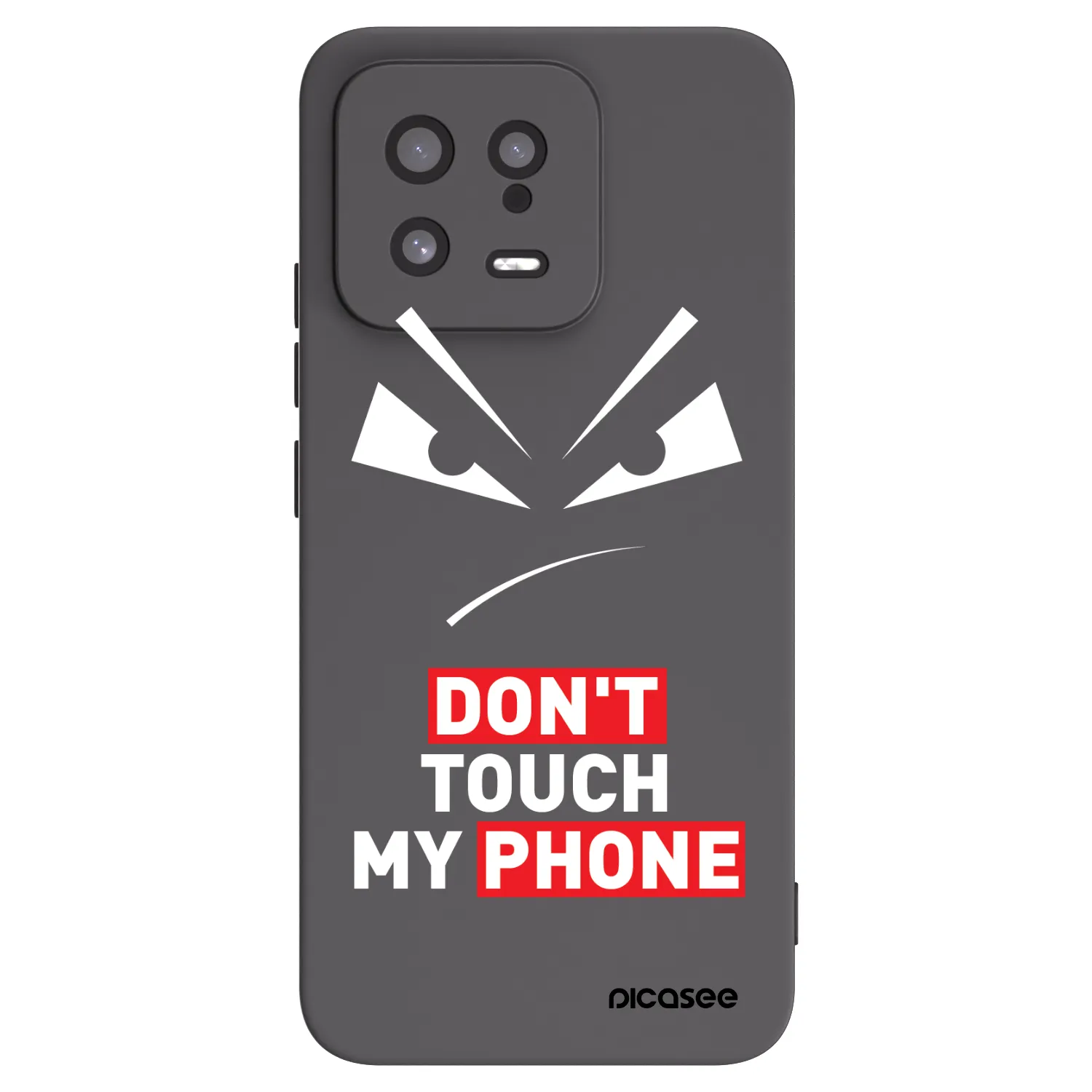 Picasee fekete szilikon tok az alábbi mobiltelefonokra Xiaomi 13 - Evil Eye - Transparent