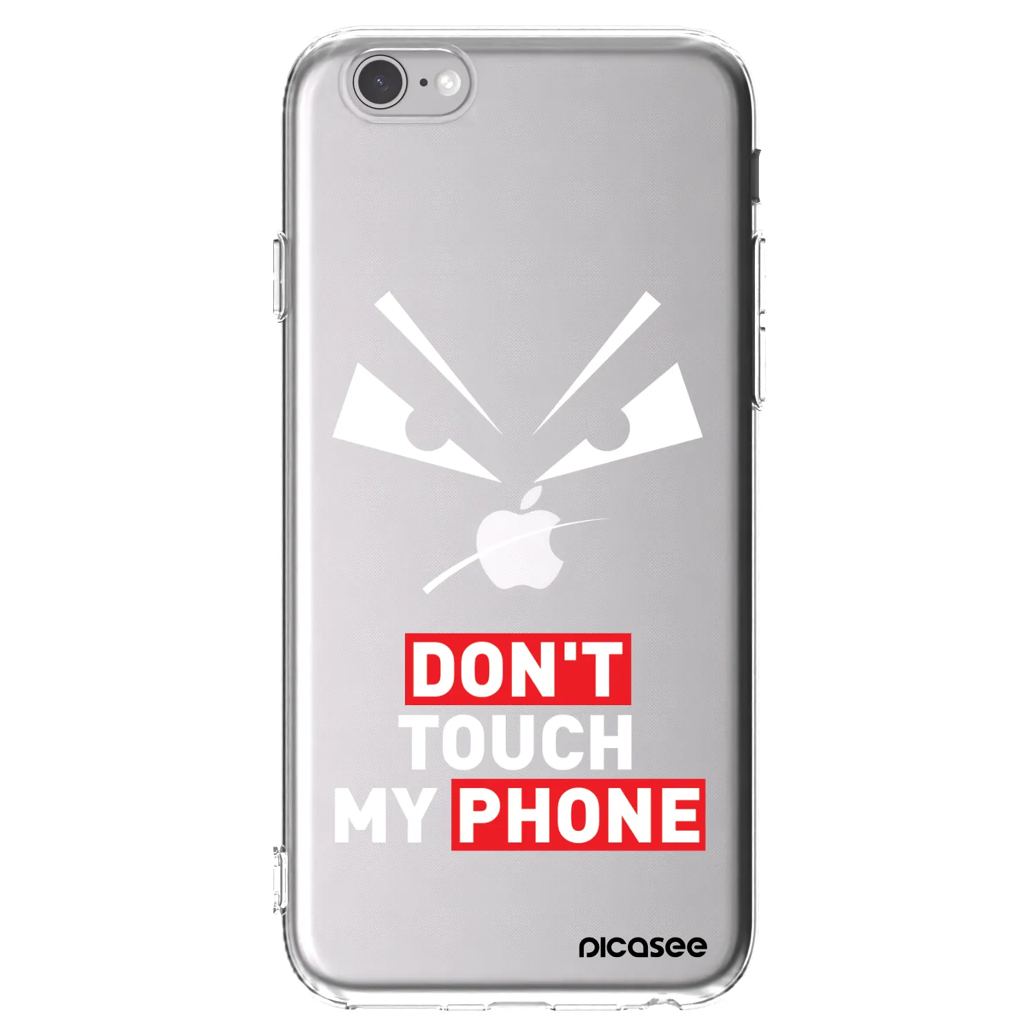 Picasee átlátszó szilikon tok az alábbi mobiltelefonokra Apple iPhone 6/6S - Evil Eye - Transparent