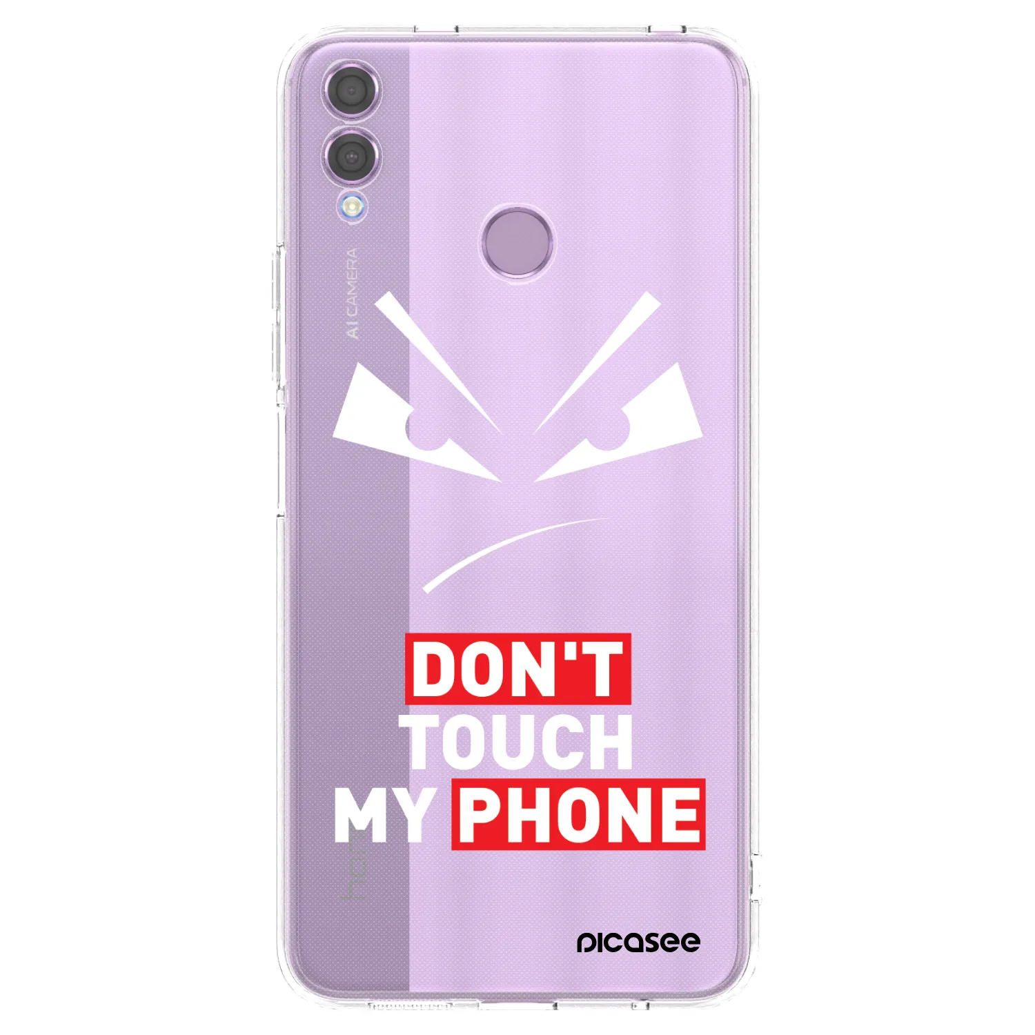 Picasee átlátszó szilikon tok az alábbi mobiltelefonokra Honor 8X - Evil Eye - Transparent