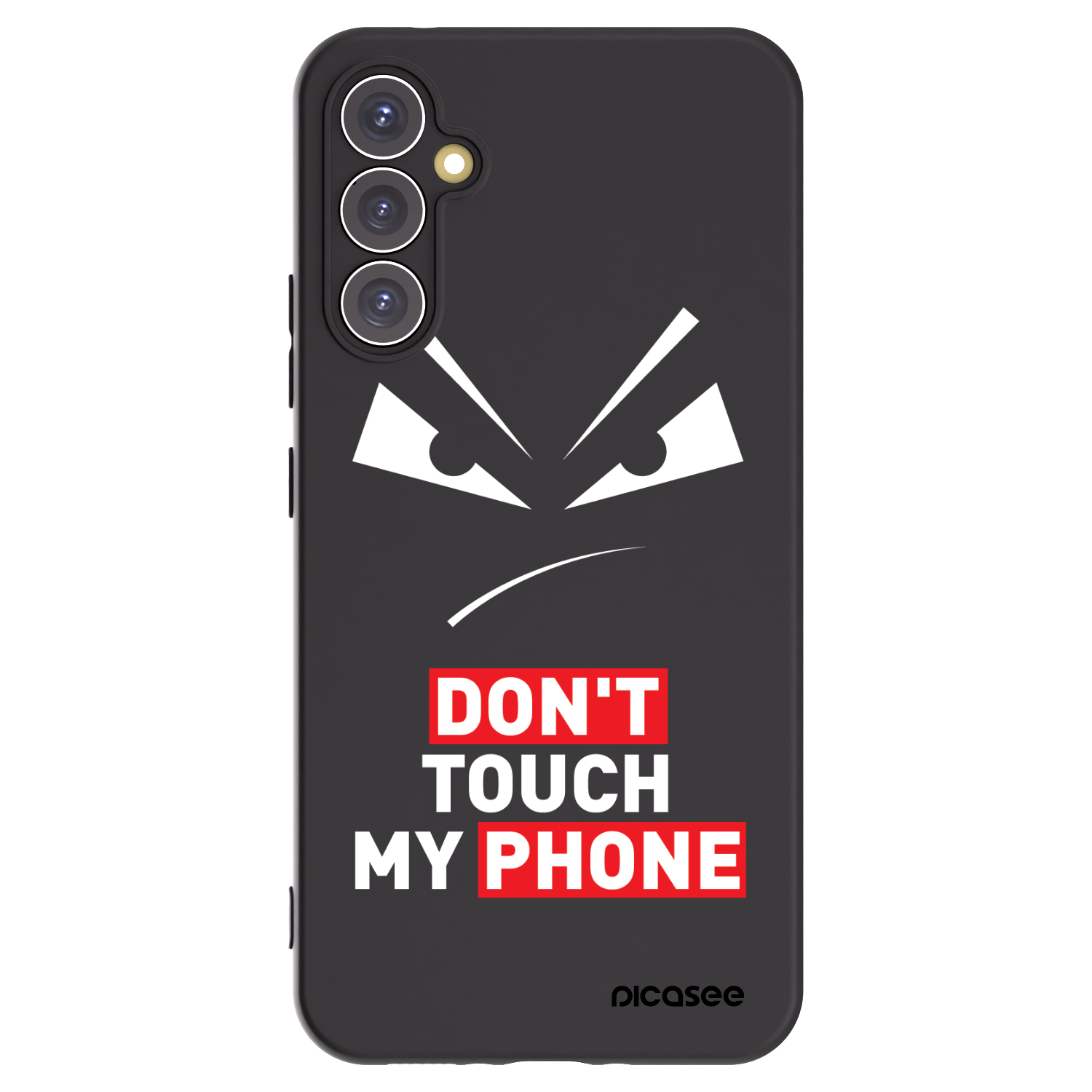 Picasee fekete szilikon tok az alábbi mobiltelefonokra Samsung Galaxy A34 5G A346B - Evil Eye - Transparent