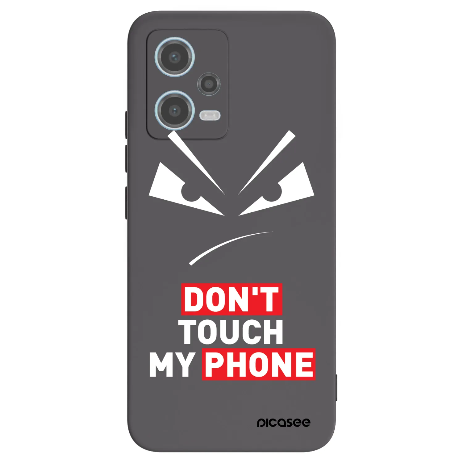 Picasee fekete szilikon tok az alábbi mobiltelefonokra Xiaomi Redmi Note 12 5G - Evil Eye - Transparent