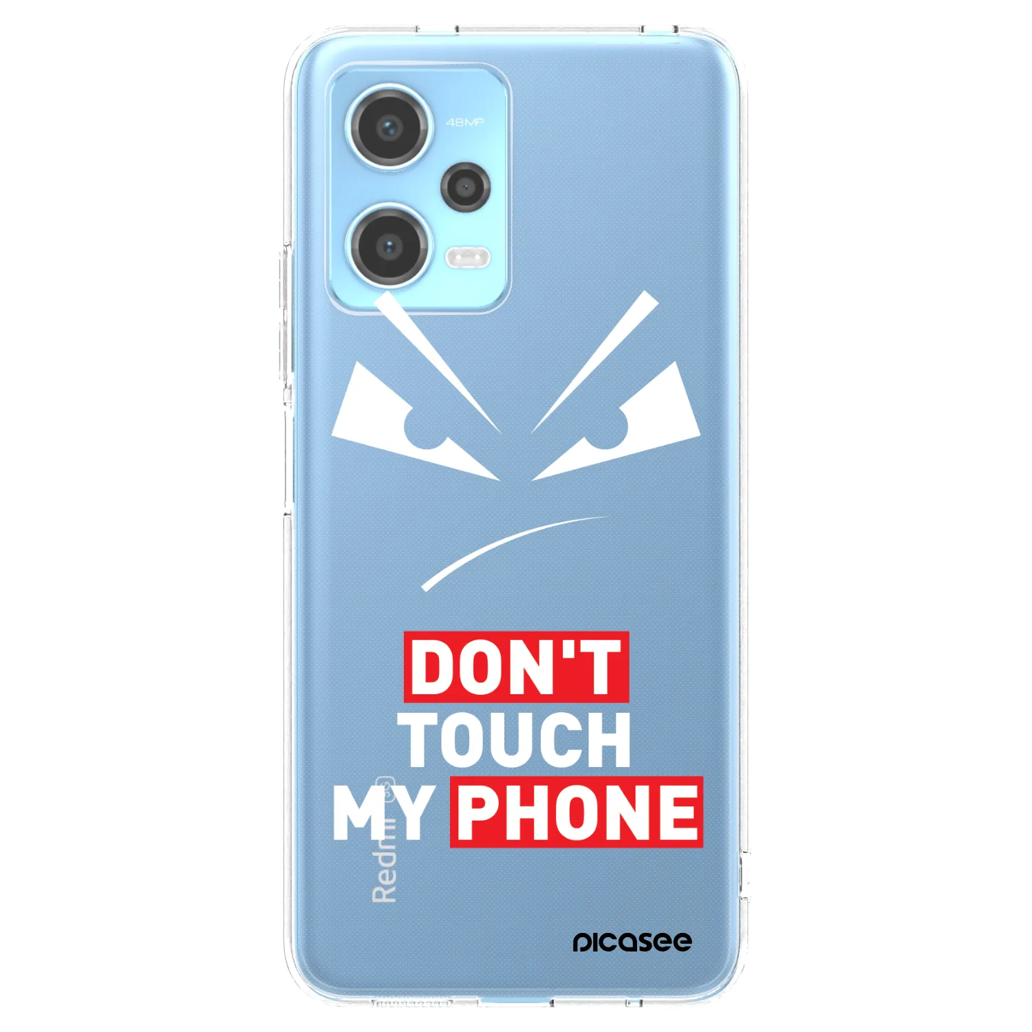 Picasee átlátszó szilikon tok az alábbi mobiltelefonokra Xiaomi Redmi Note 12 5G - Evil Eye - Transparent