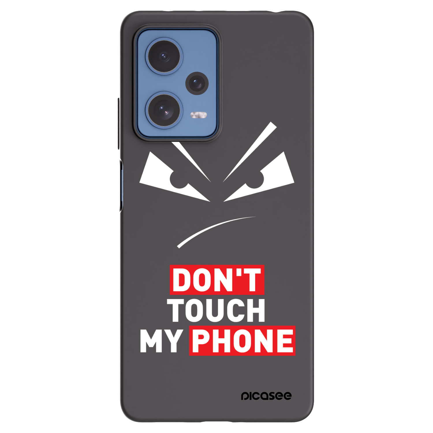 Picasee fekete szilikon tok az alábbi mobiltelefonokra Xiaomi Redmi Note 12 Pro 5G - Evil Eye - Transparent