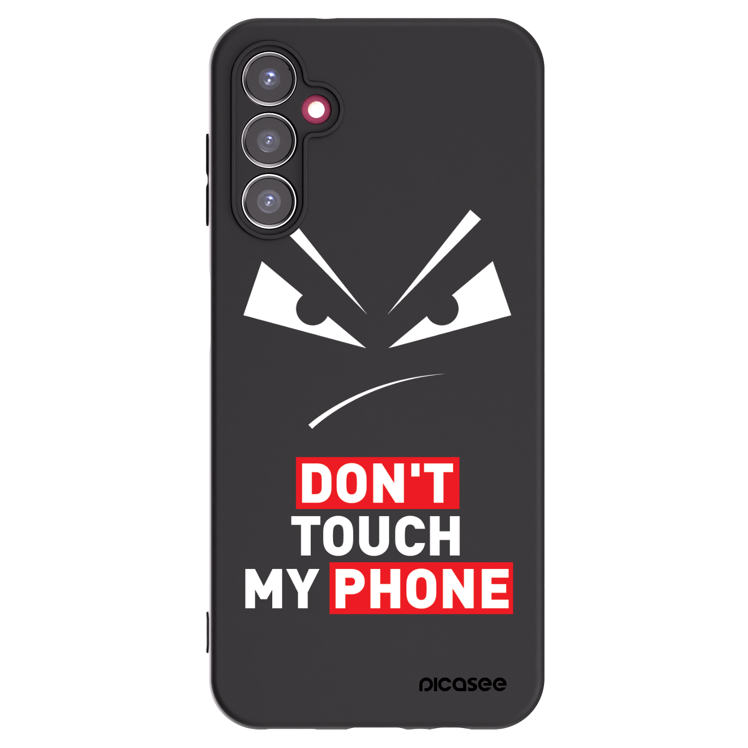 Picasee fekete szilikon tok az alábbi mobiltelefonokra Samsung Galaxy A14 4G A145R - Evil Eye - Transparent