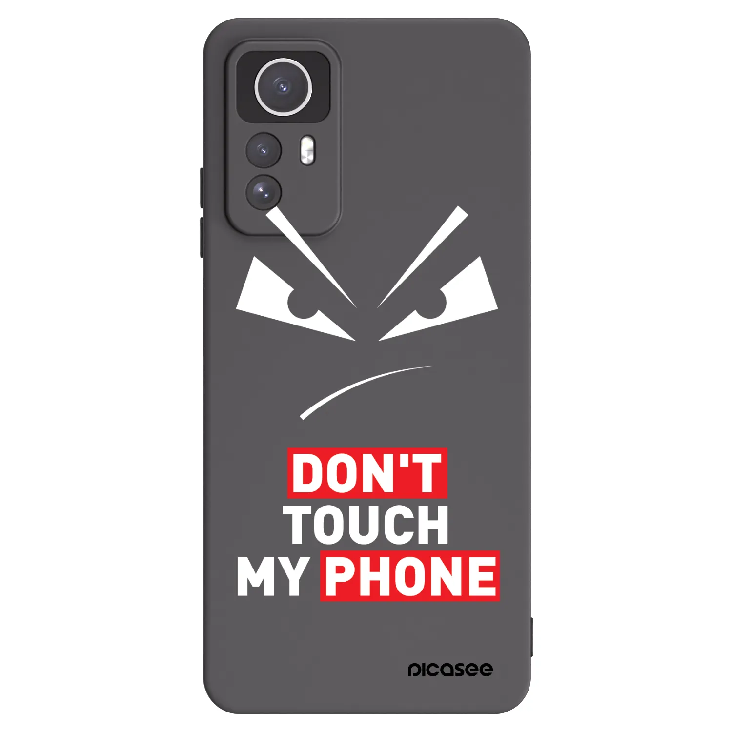 Picasee fekete szilikon tok az alábbi mobiltelefonokra Xiaomi Redmi Note 12S - Evil Eye - Transparent