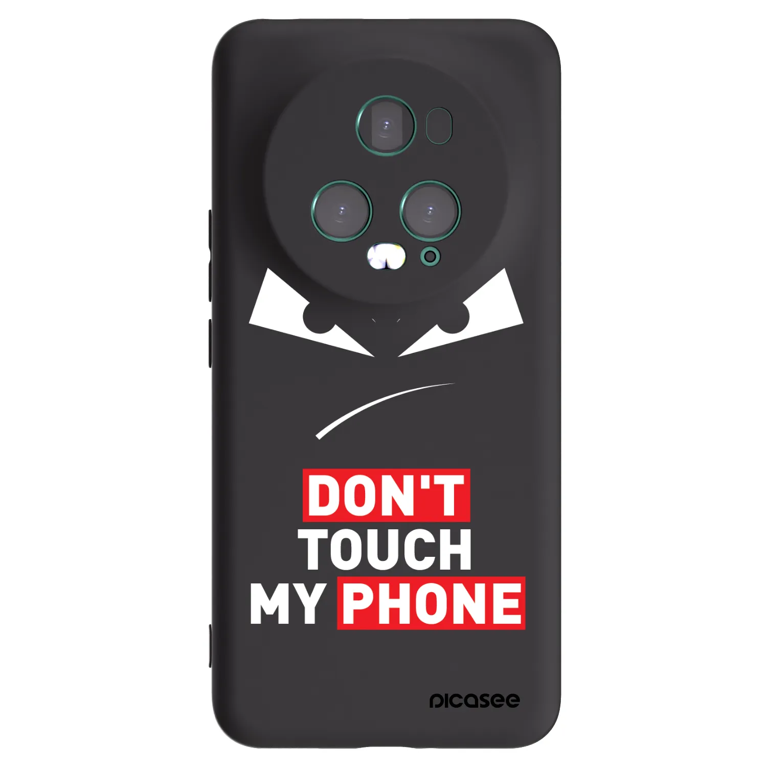 Picasee fekete szilikon tok az alábbi mobiltelefonokra Honor Magic5 Pro - Evil Eye - Transparent