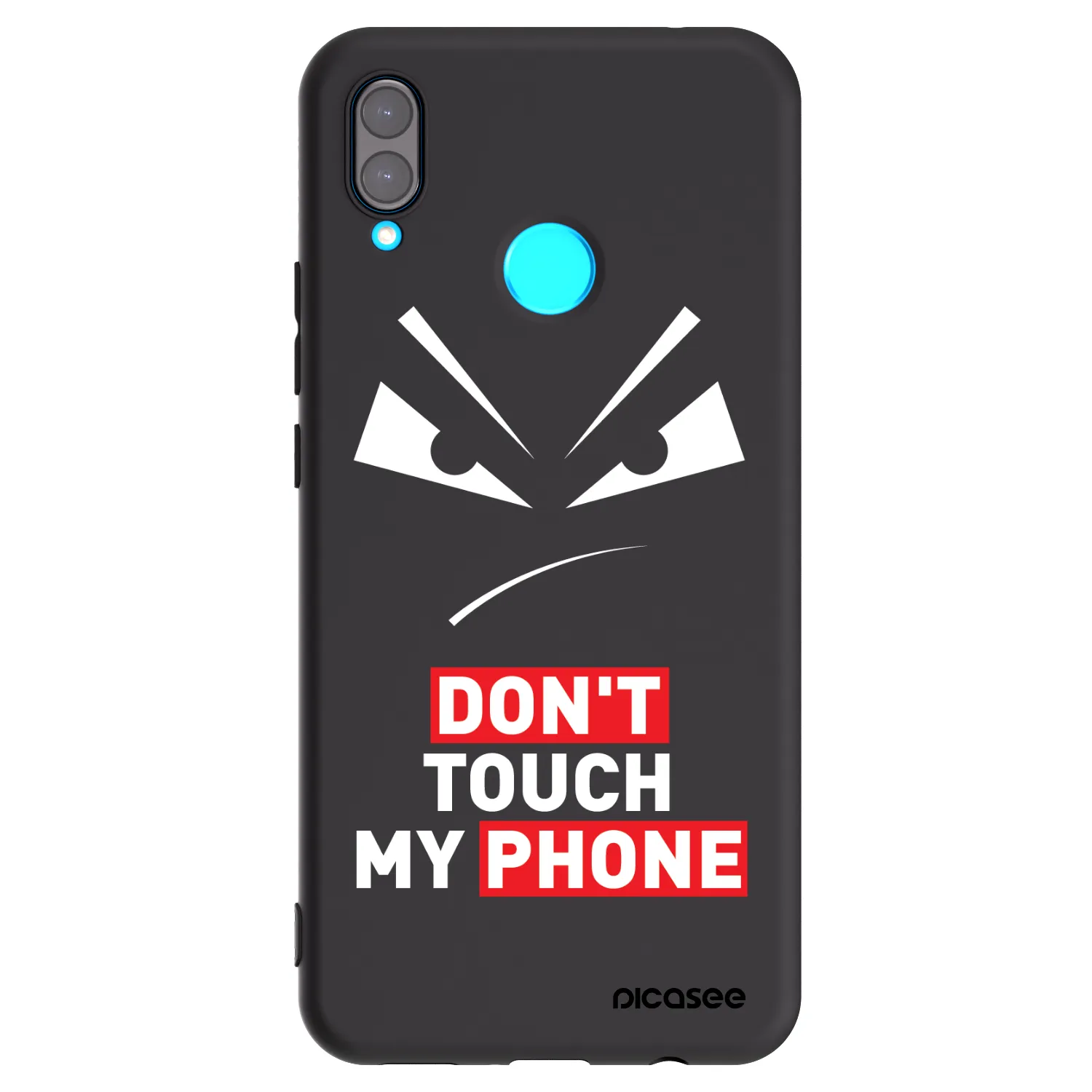 Picasee fekete szilikon tok az alábbi mobiltelefonokra Huawei Nova 3 - Evil Eye - Transparent