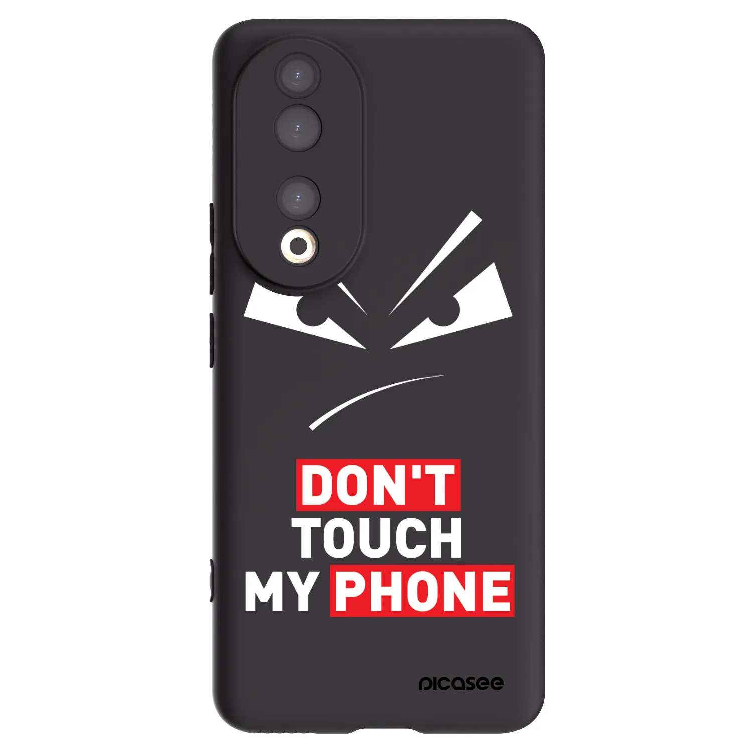 Picasee fekete szilikon tok az alábbi mobiltelefonokra Honor 90 5G - Evil Eye - Transparent