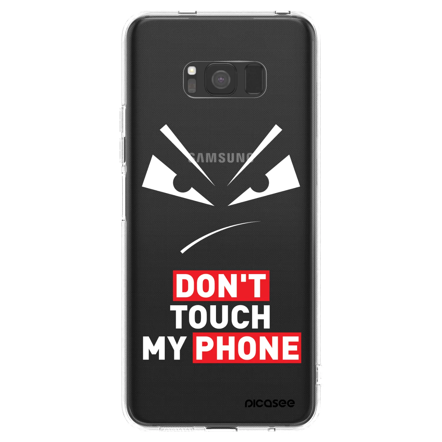 Picasee átlátszó szilikon tok az alábbi mobiltelefonokra Samsung Galaxy S8 G950F - Evil Eye - Transparent