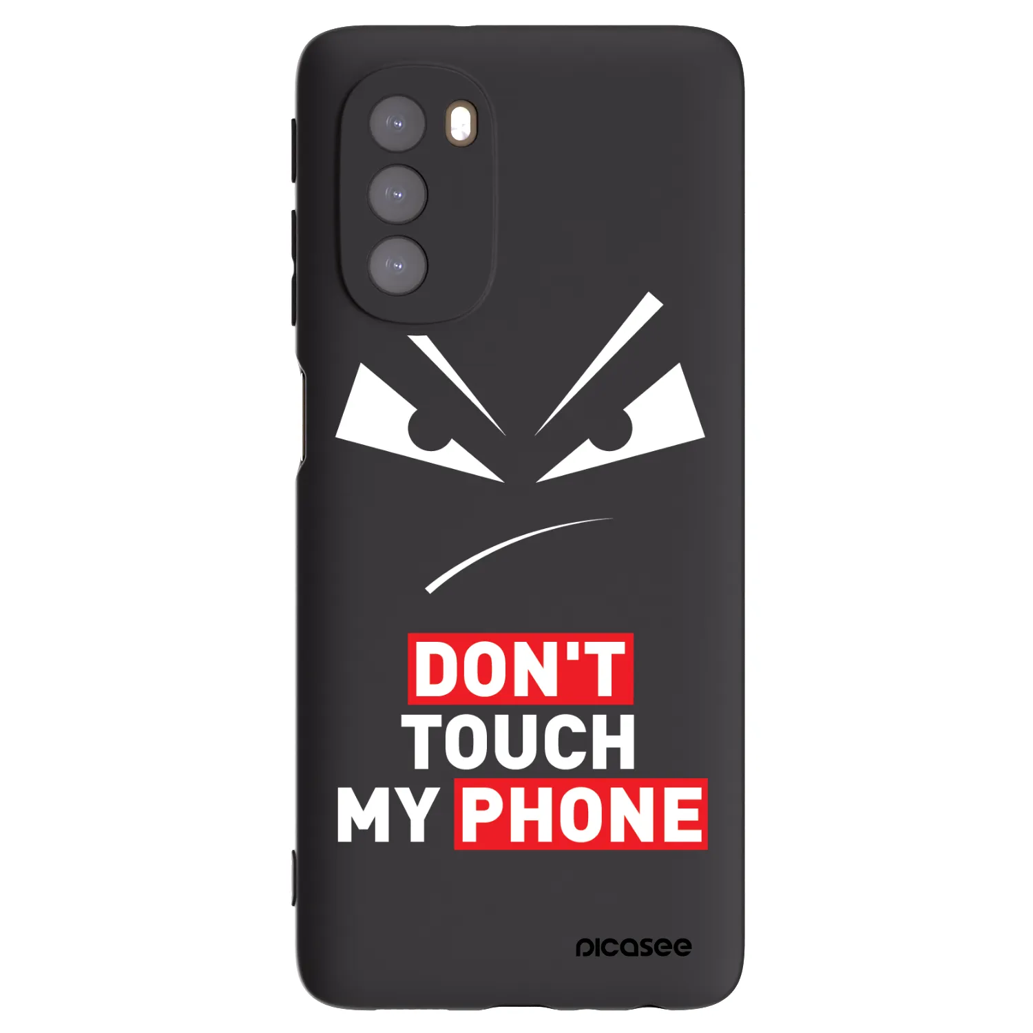 Picasee fekete szilikon tok az alábbi mobiltelefonokra Motorola Moto G51 - Evil Eye - Transparent