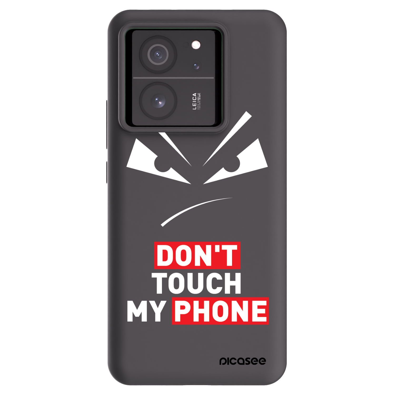 Picasee fekete szilikon tok az alábbi mobiltelefonokra Xiaomi 13T - Evil Eye - Transparent