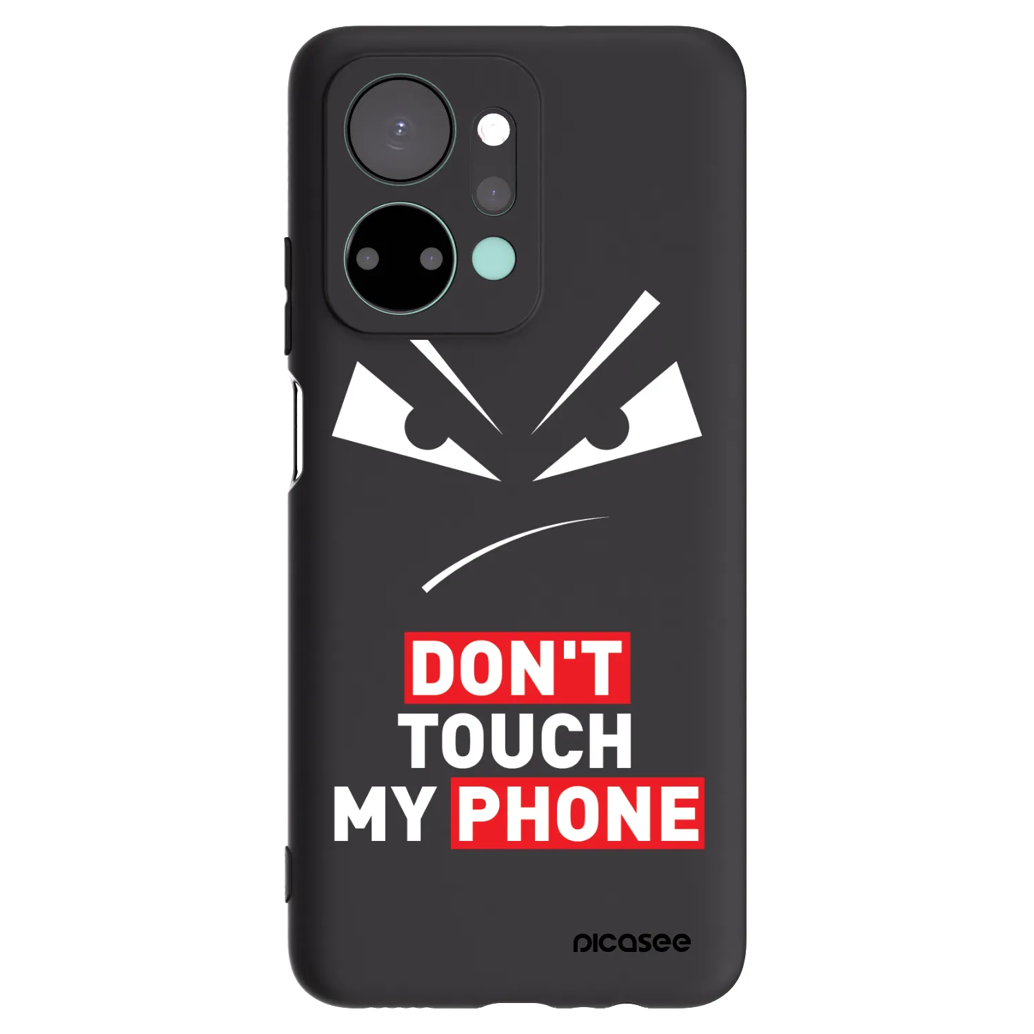 Picasee fekete szilikon tok az alábbi mobiltelefonokra Honor X7a - Evil Eye - Transparent