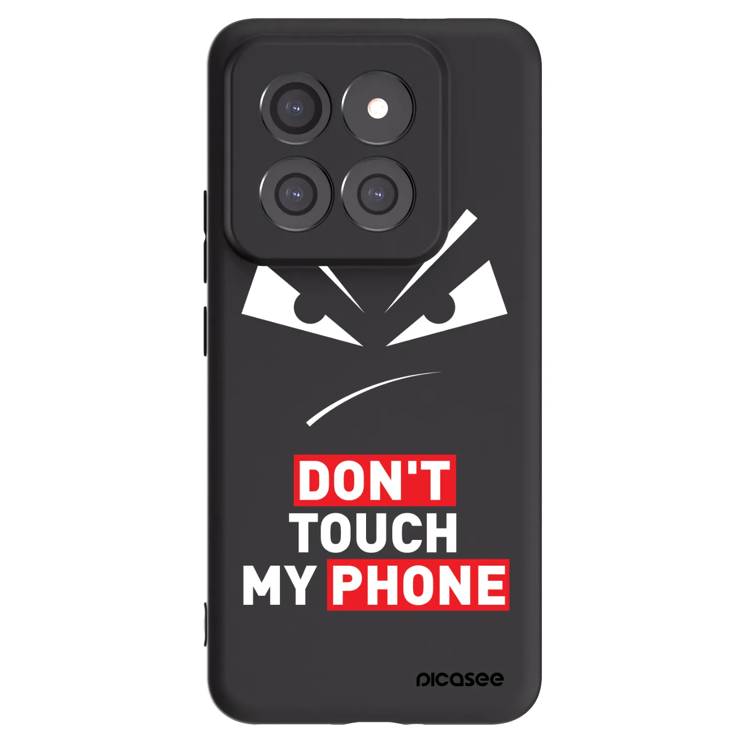 Picasee fekete szilikon tok az alábbi mobiltelefonokra Xiaomi 14 Pro - Evil Eye - Transparent