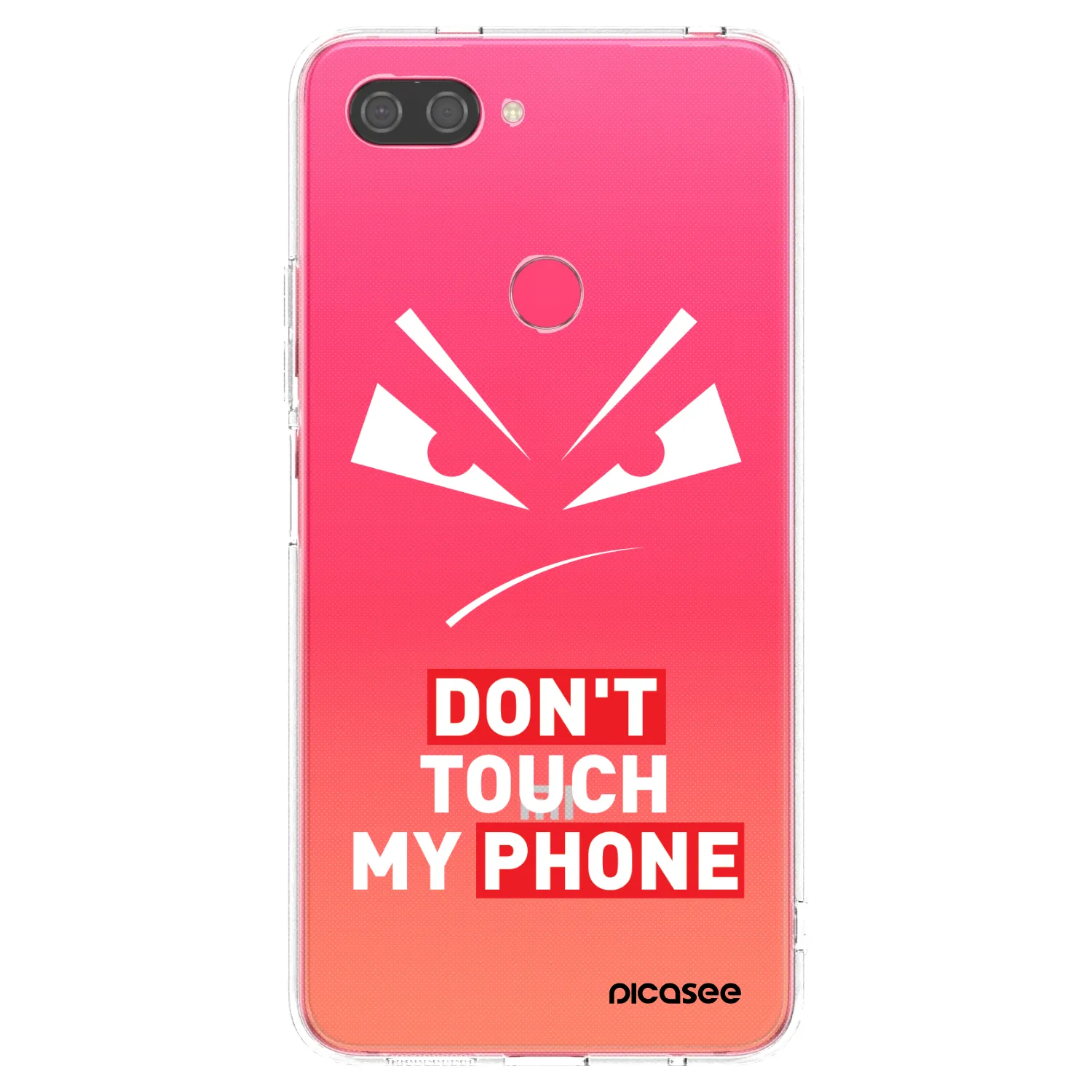 Picasee átlátszó szilikon tok az alábbi mobiltelefonokra Xiaomi Mi 8 Lite - Evil Eye - Transparent