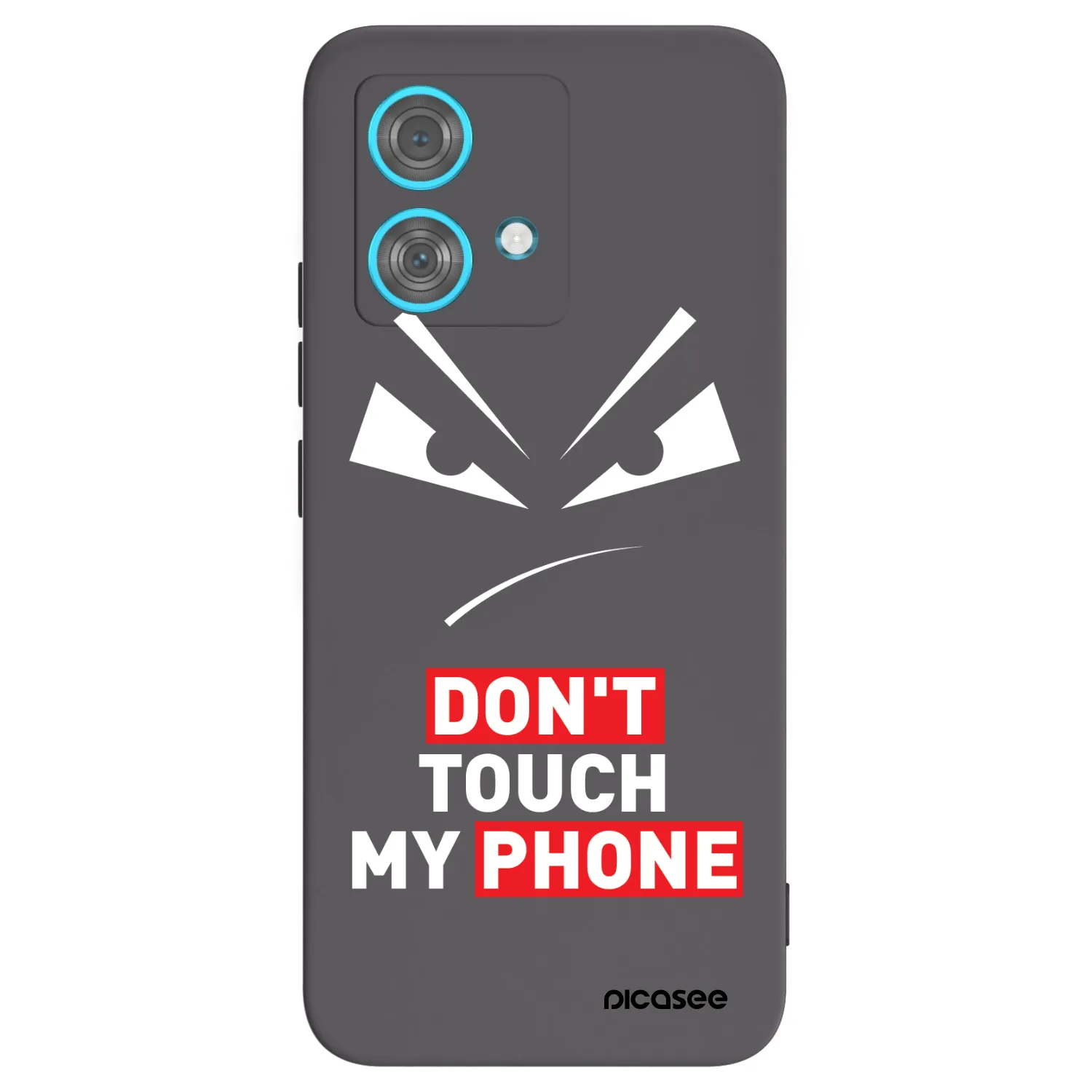 Picasee fekete szilikon tok az alábbi mobiltelefonokra Motorola Edge 40 Neo - Evil Eye - Transparent
